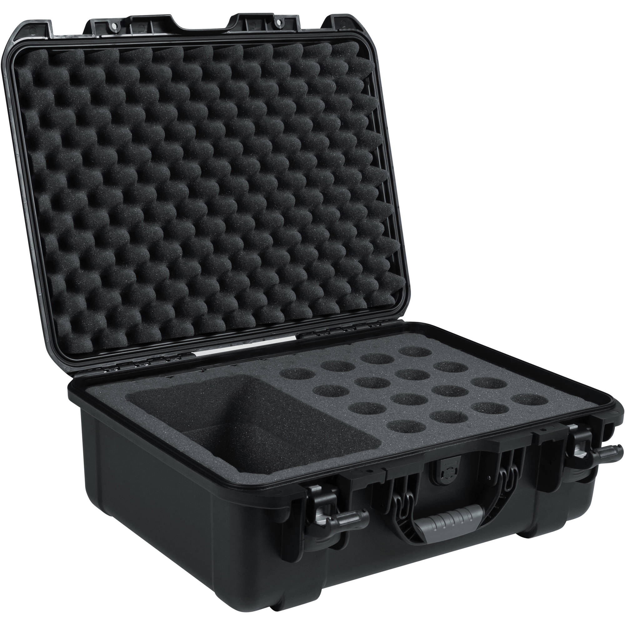 Gator Cases GM-16-MIC-WP Waterproof Wired Microphone Case for 16 Mics