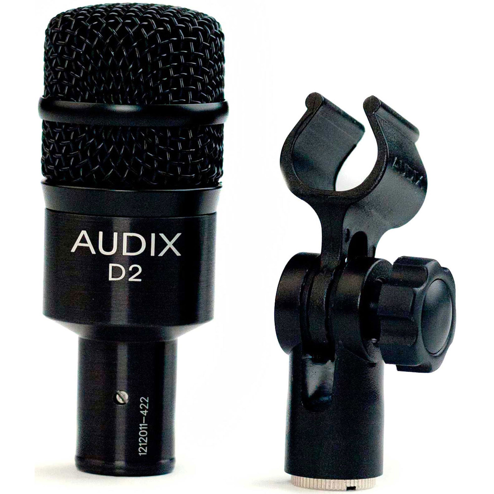 Audix D2 Dynamic Instrument Microphone with FREE 20' XLR Cable