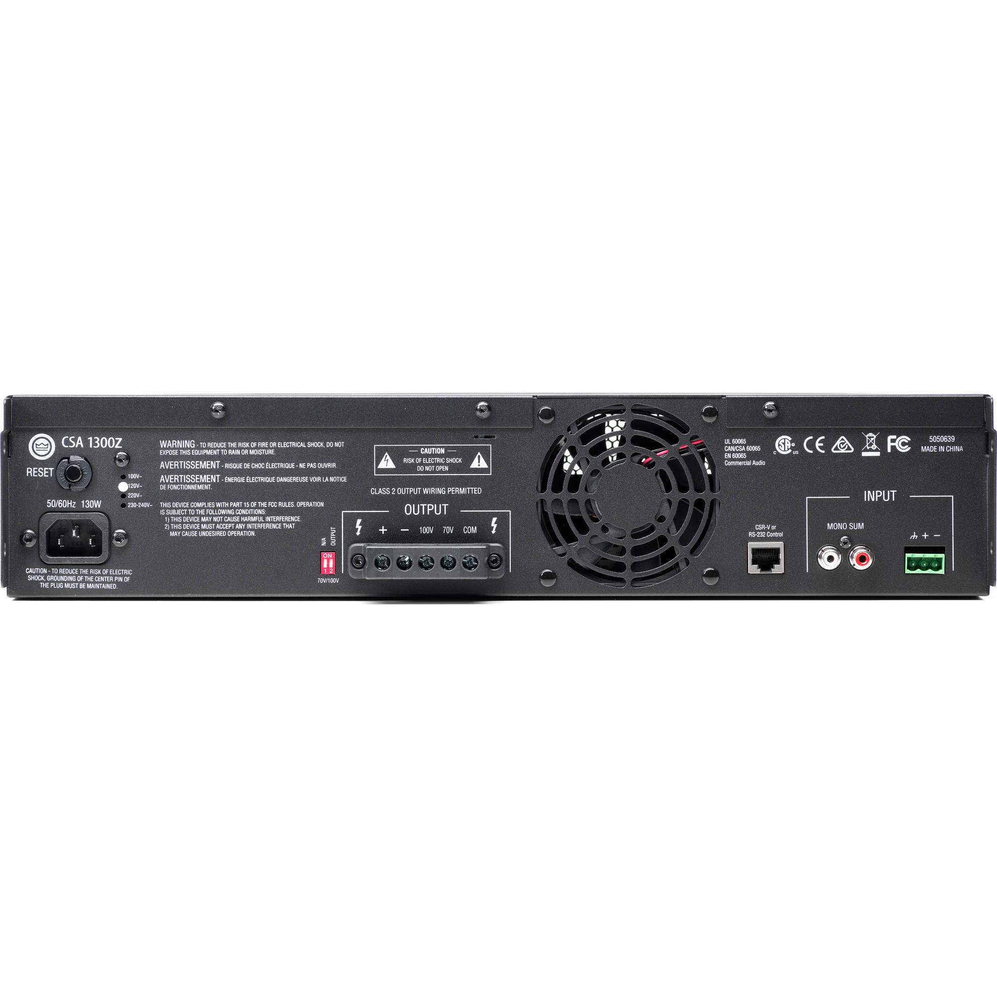 JBL CSA1300Z Audio Amplifier (300W x 1)