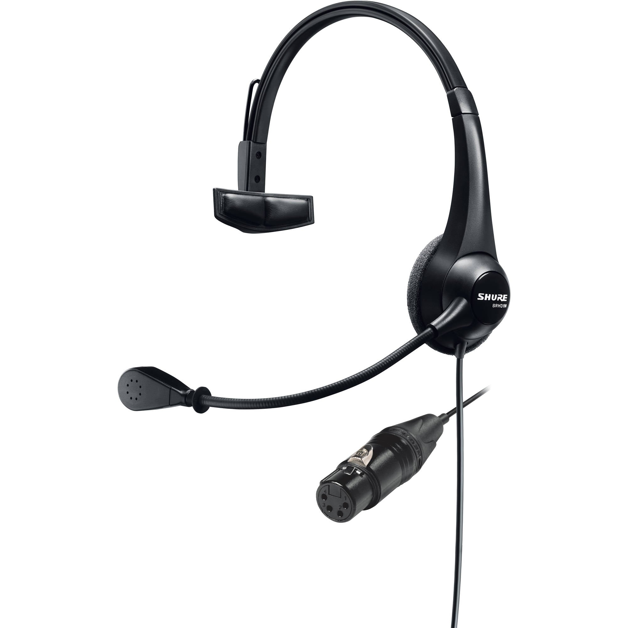 Shure BRH31M Lightweight Single-Sided Broadcast Headset (4-Pin XLR Female)