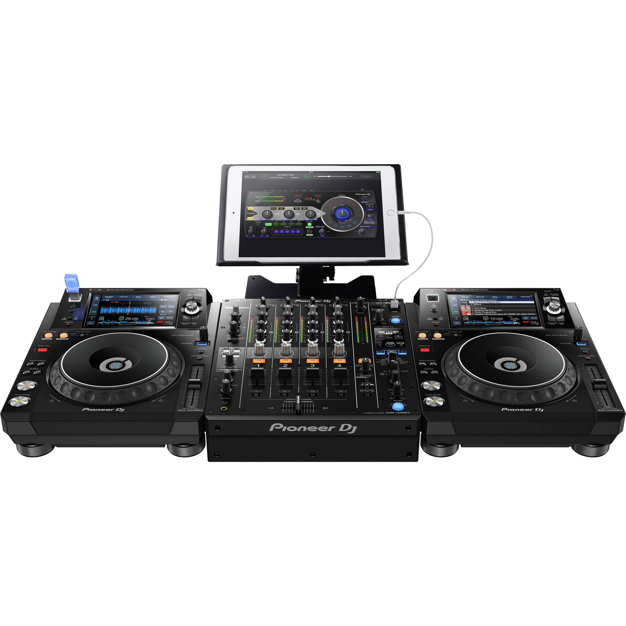Pioneer DJ DJM-750MK2 4-Channel Professional DJ Club Mixer with USB Soundcard