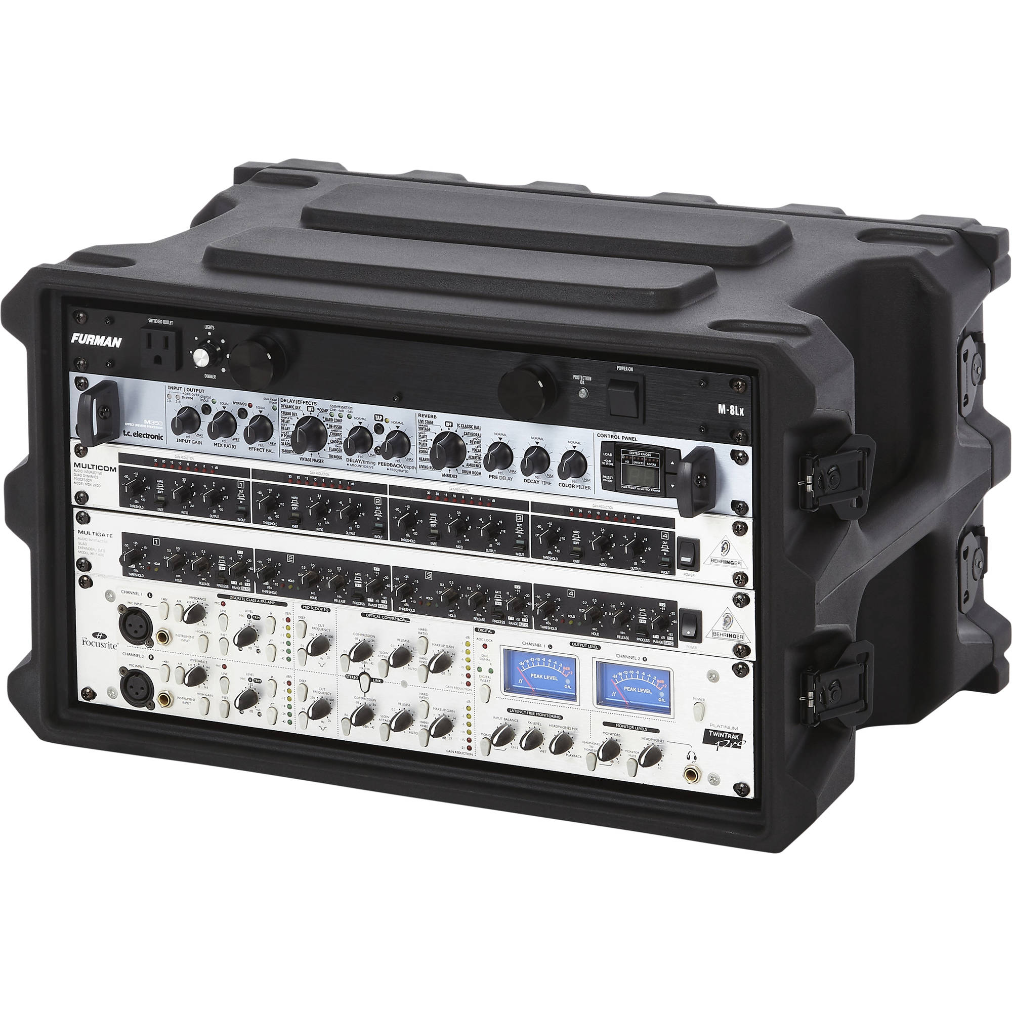 Gator Cases G-PRO-6U-13 Molded Audio Rack (6U, 13" Deep)