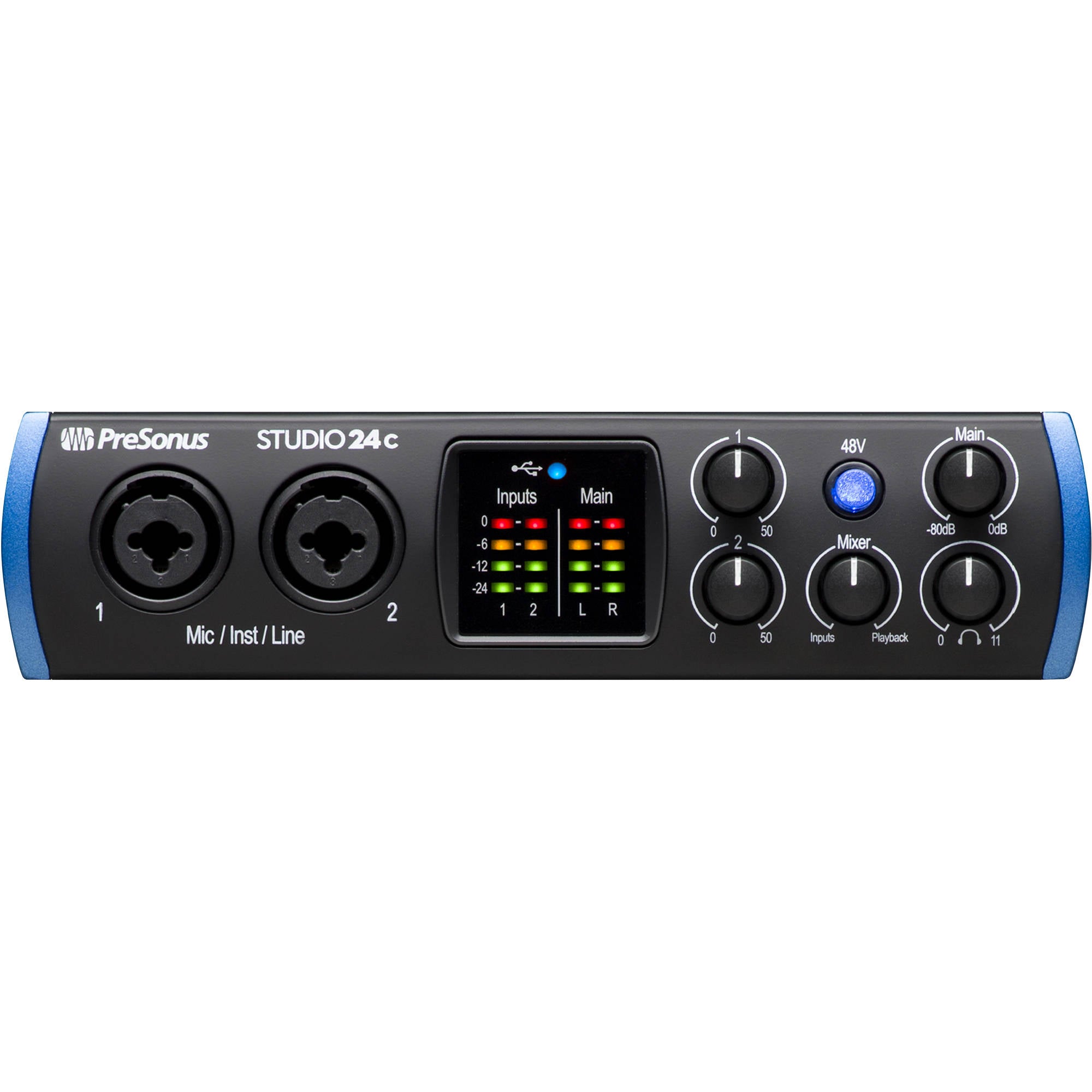 PreSonus Studio 24c 2x2 USB Type-C Audio/MIDI Interface