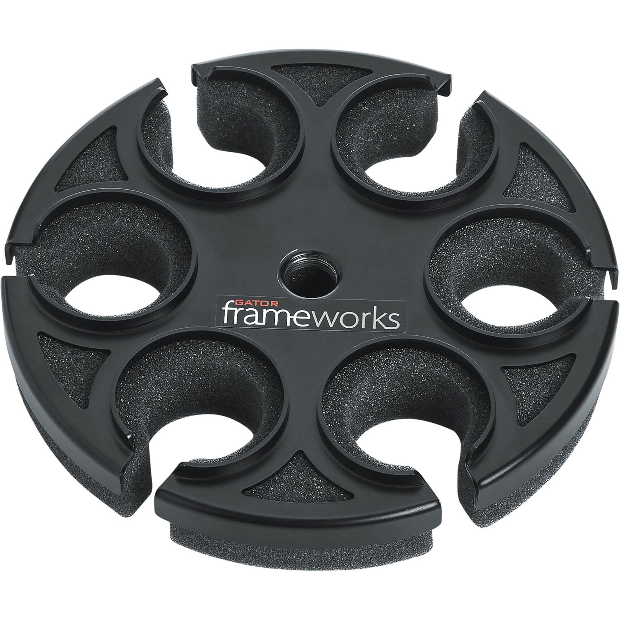 Gator Frameworks GFW-MIC-6TRAY Multi Microphone Tray Holds 6 Microphones