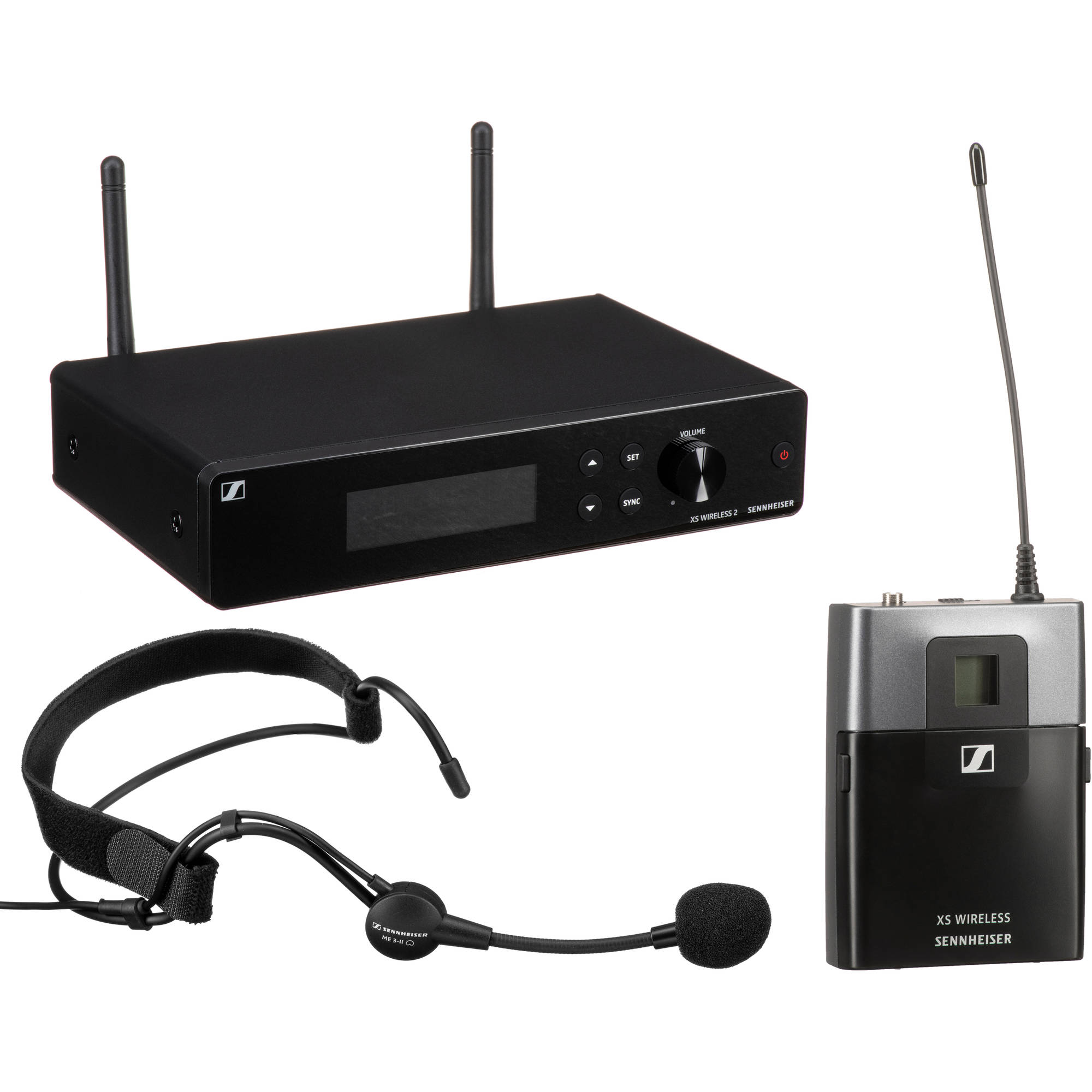 Sennheiser XSW 2-ME3-A Wireless Headset Microphone System (A: 548-572 MHz)