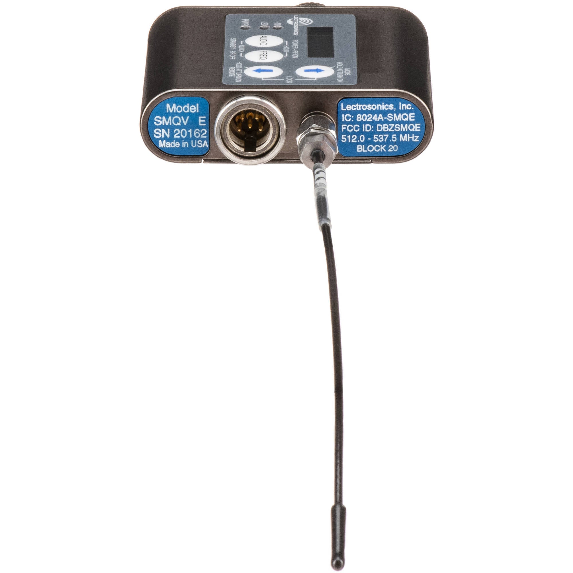 Lectrosonics SMQV UHF Belt Pack Transmitter (Block 23, 588.8-614.3 MHz)