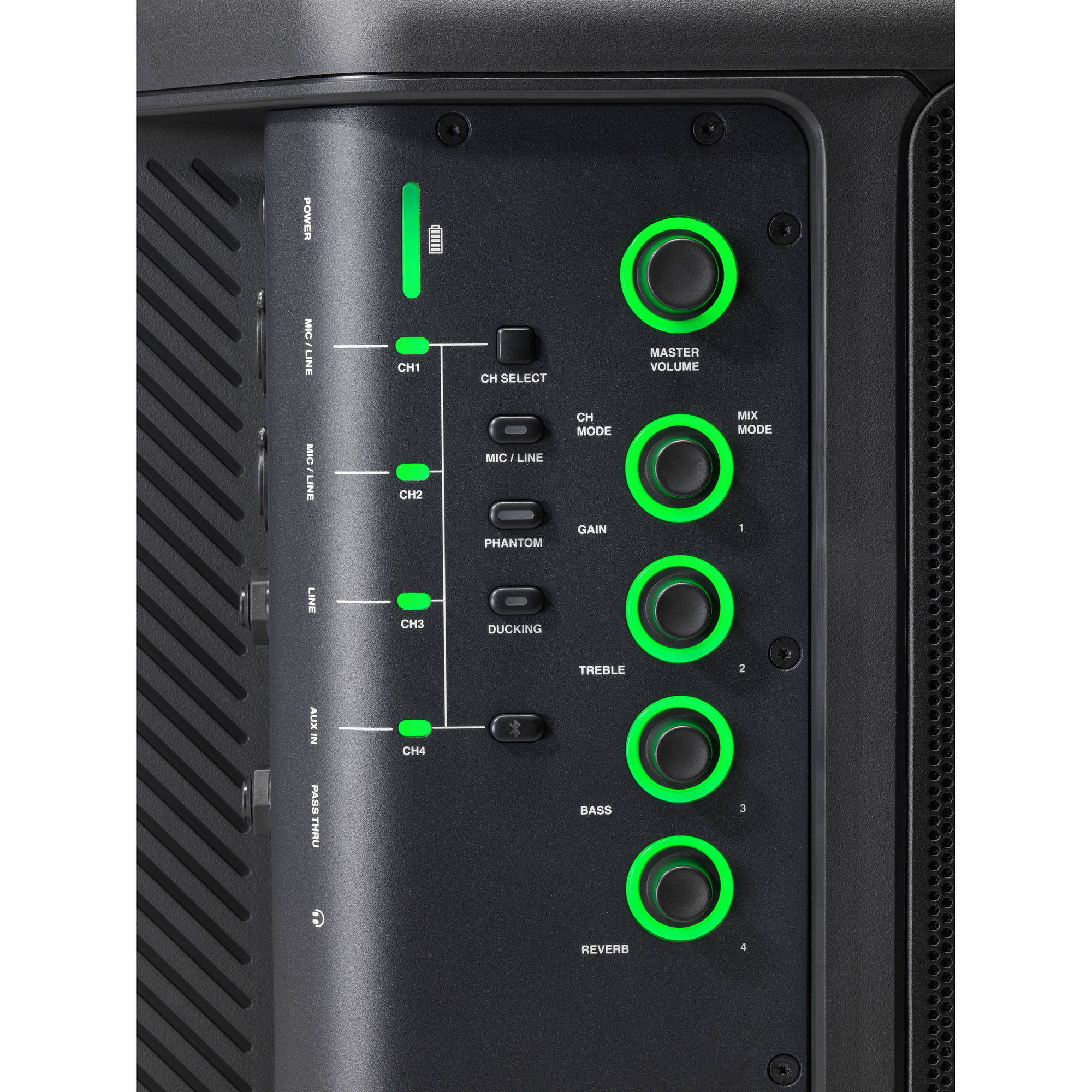 Mackie Thump Go PA Bundle with Speaker Stand, Microphone, Mic Stand, and Accessories