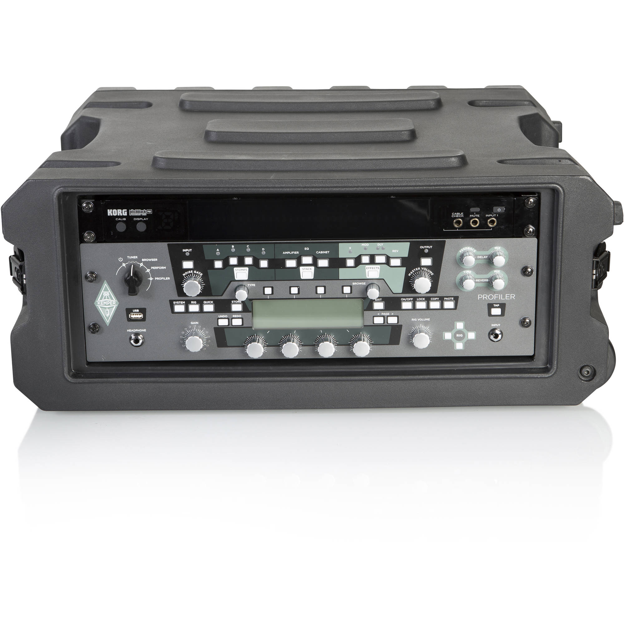 Gator Cases G-PROR-4U-19 Molded Audio Rack with Wheels (4U, 19" Deep)