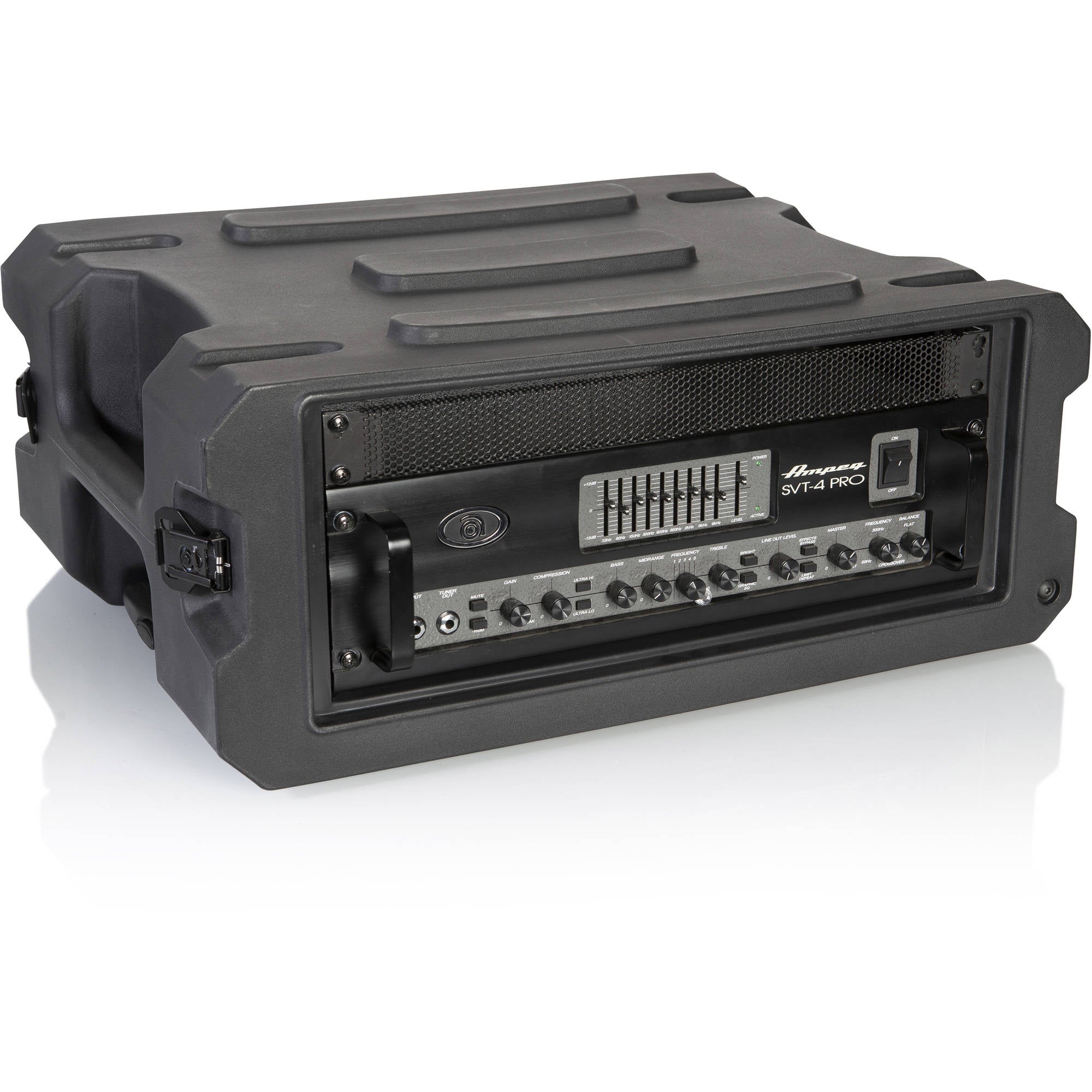 Gator Cases G-PROR-4U-19 Molded Audio Rack with Wheels (4U, 19" Deep)