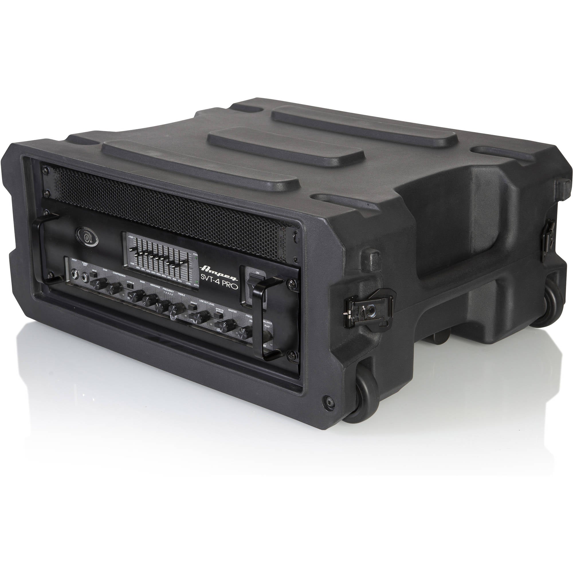 Gator Cases G-PROR-4U-19 Molded Audio Rack with Wheels (4U, 19" Deep)