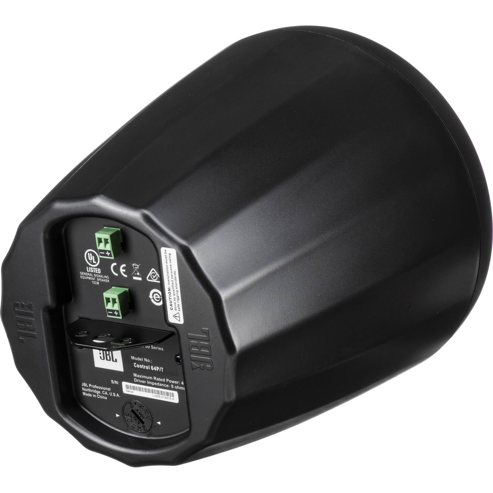 JBL Control 64P/T 4" Compact Full-Range Pendant Loudspeaker (Black, Pair)