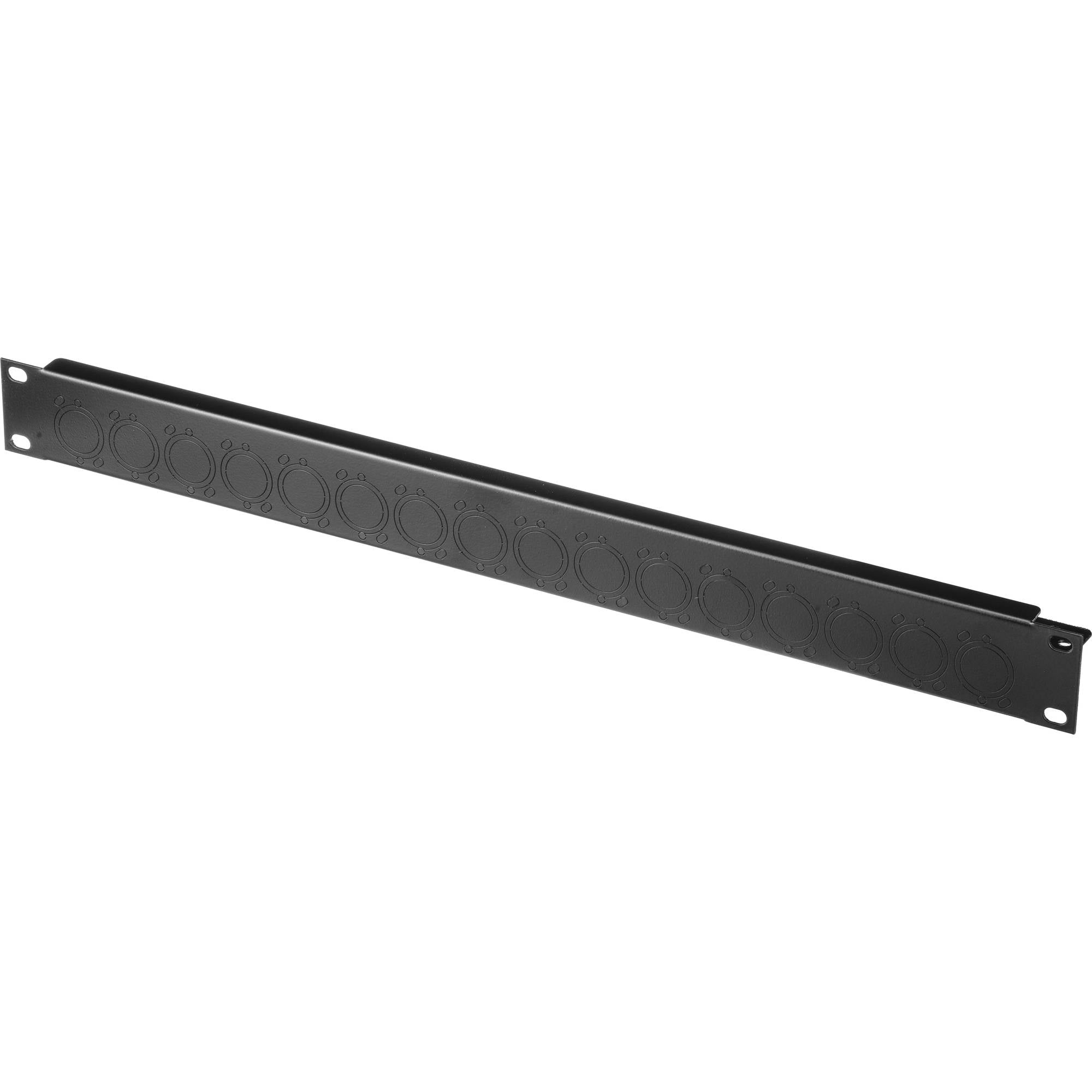 Middle Atlantic UNI-1-C Universal Connector Rack Panel with Strain Relief 1U