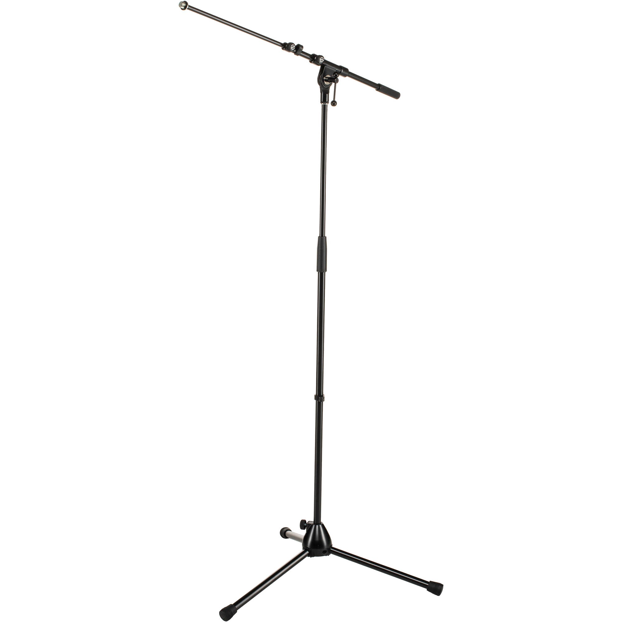 K&M Stands 210/9 Professional Microphone Stand with Telescoping Boom (Black)