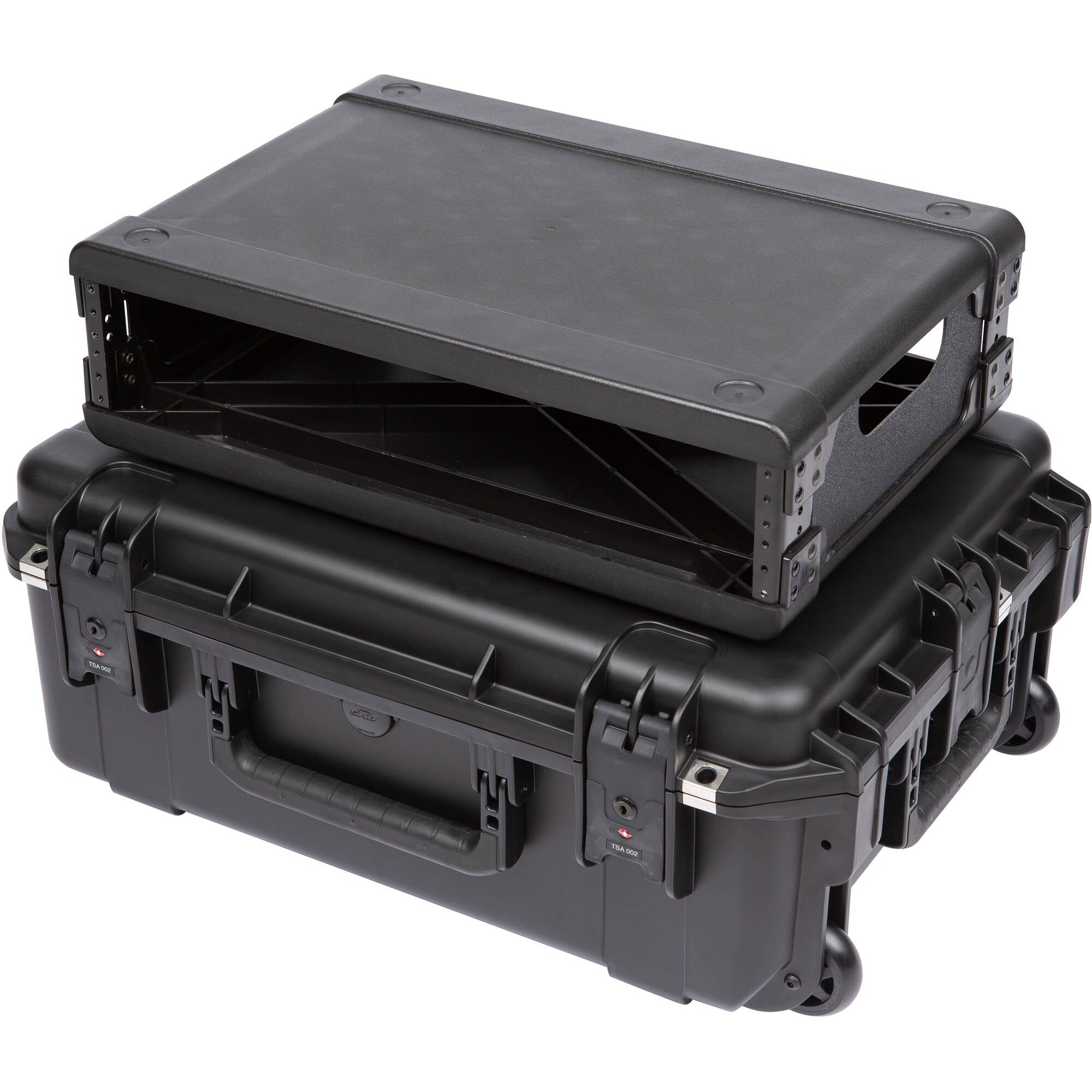 SKB 3i-2215M82U iSeries Injection Molded Fly Rack with Wheels (2U, 13" Rack Depth)