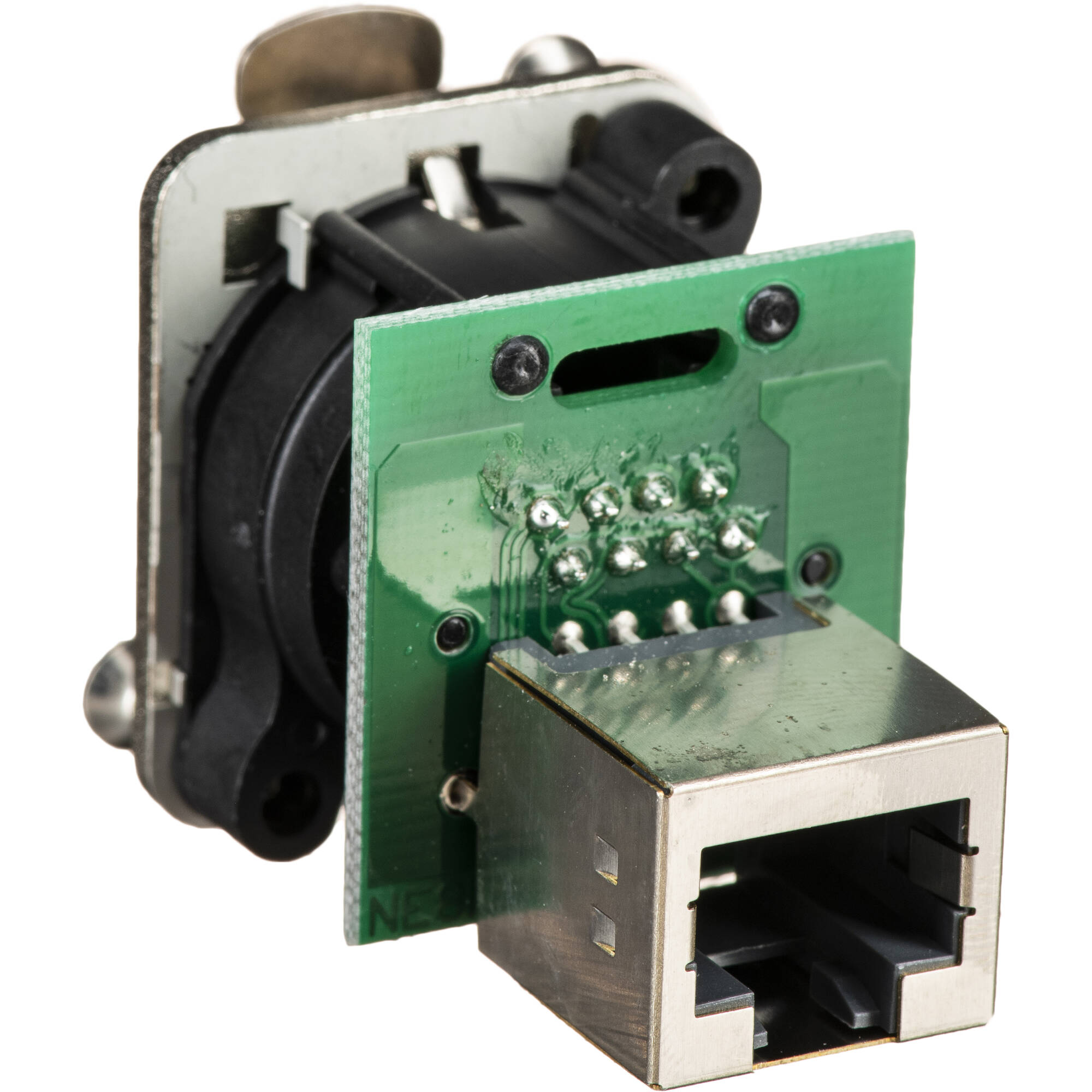 Neutrik NE8FDP etherCON RJ45 Feedthrough Receptacle (Nickel)