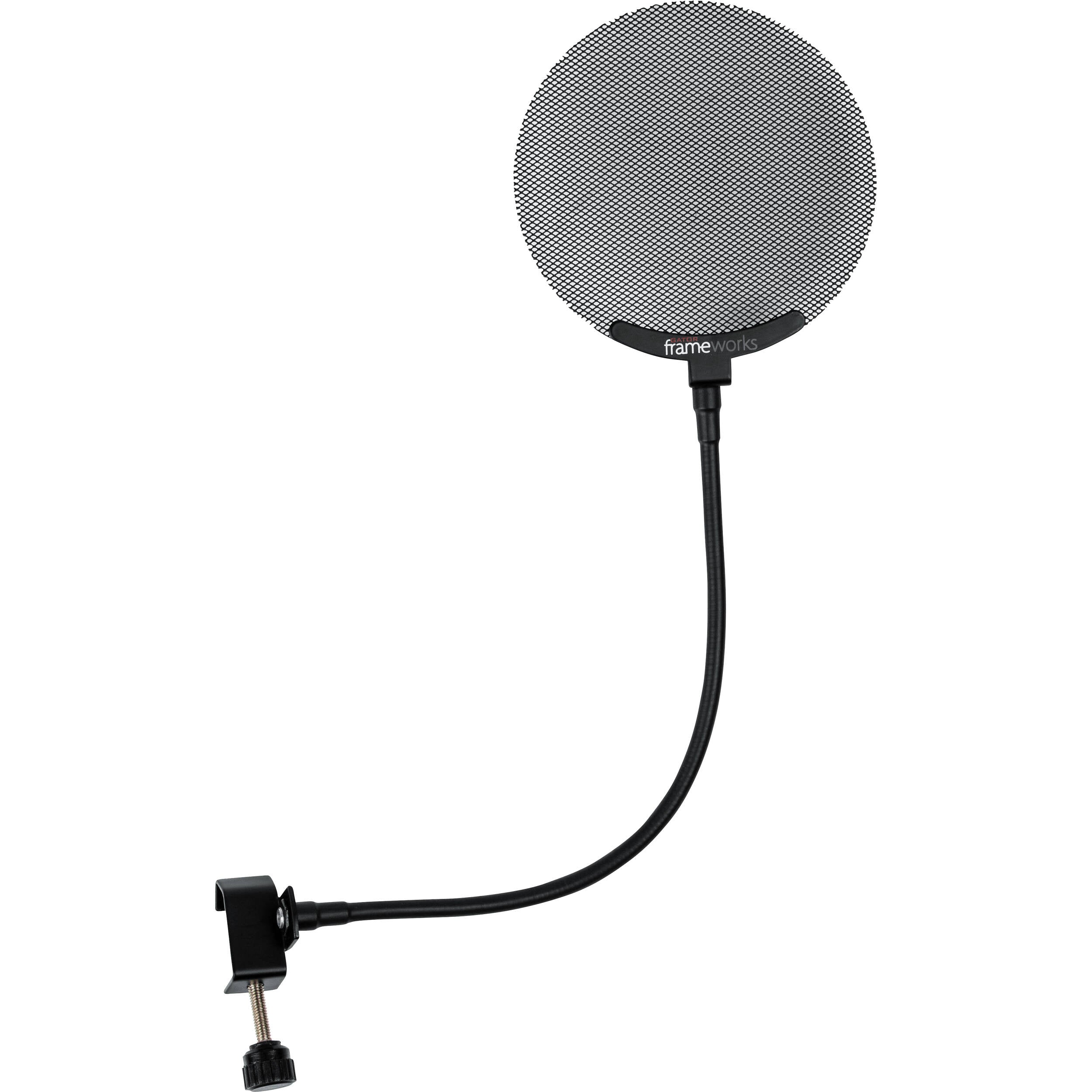 Gator Frameworks GFW-POPFILTER-MTL Metal Screen Pop Filter with 12.4" Flexible Gooseneck