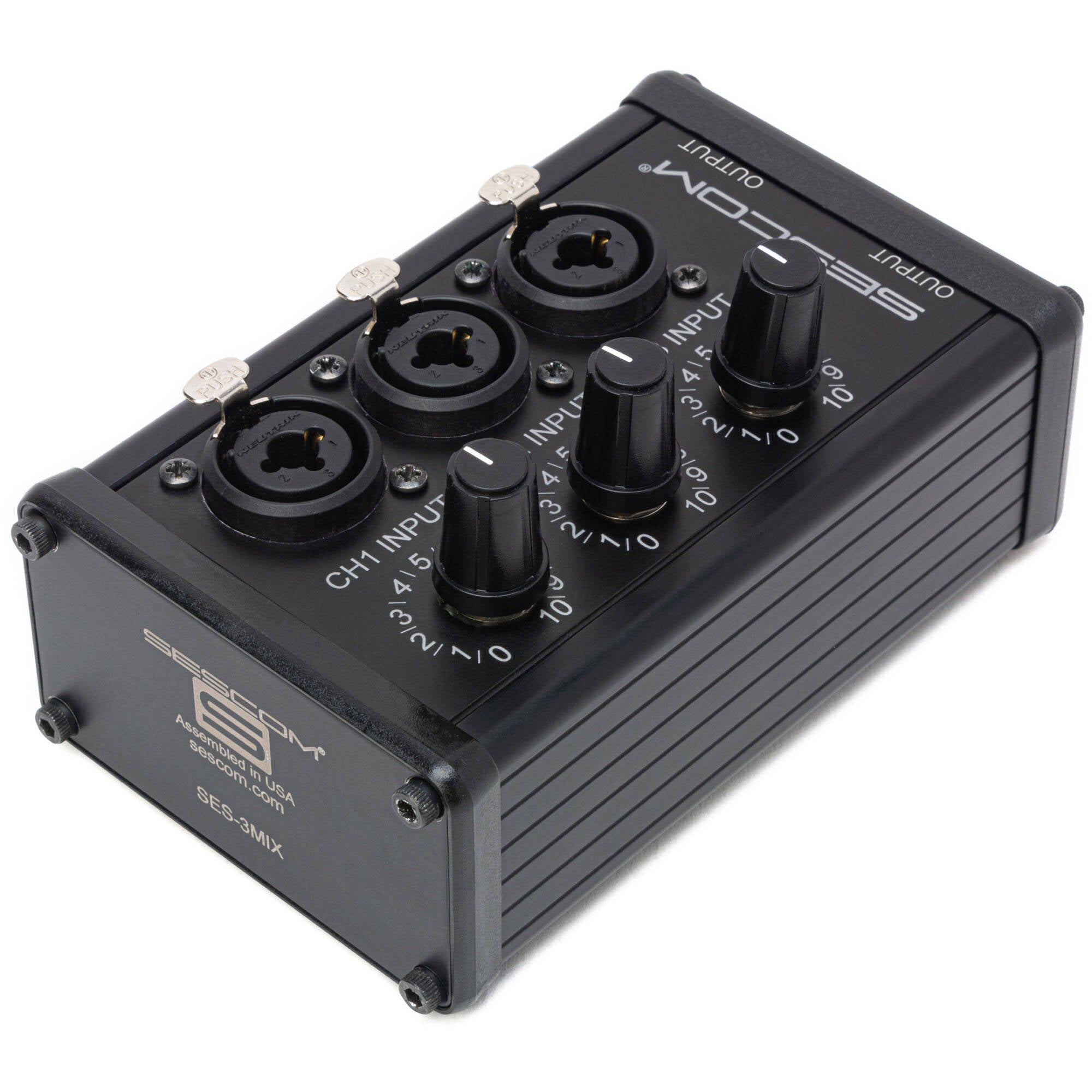 Sescom SES-3MIX 3-Input / 1-Output Passive XLR Mixer