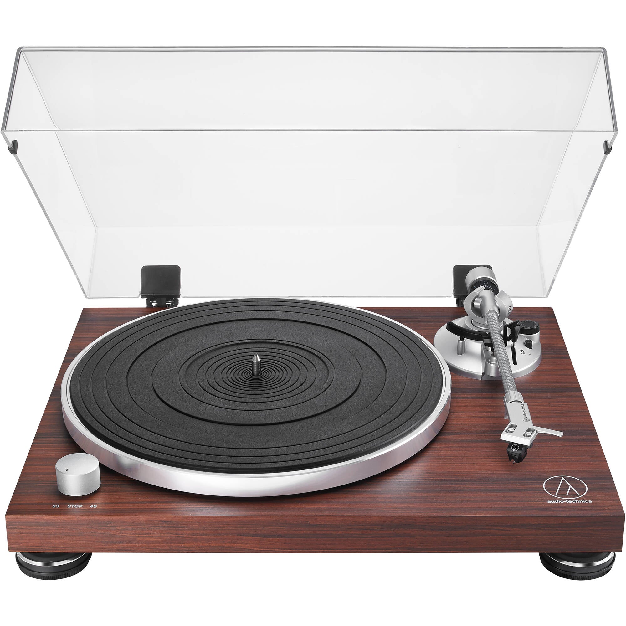 Audio-Technica AT-LPW50BT-RW Manual Two-Speed Turntable with Bluetooth