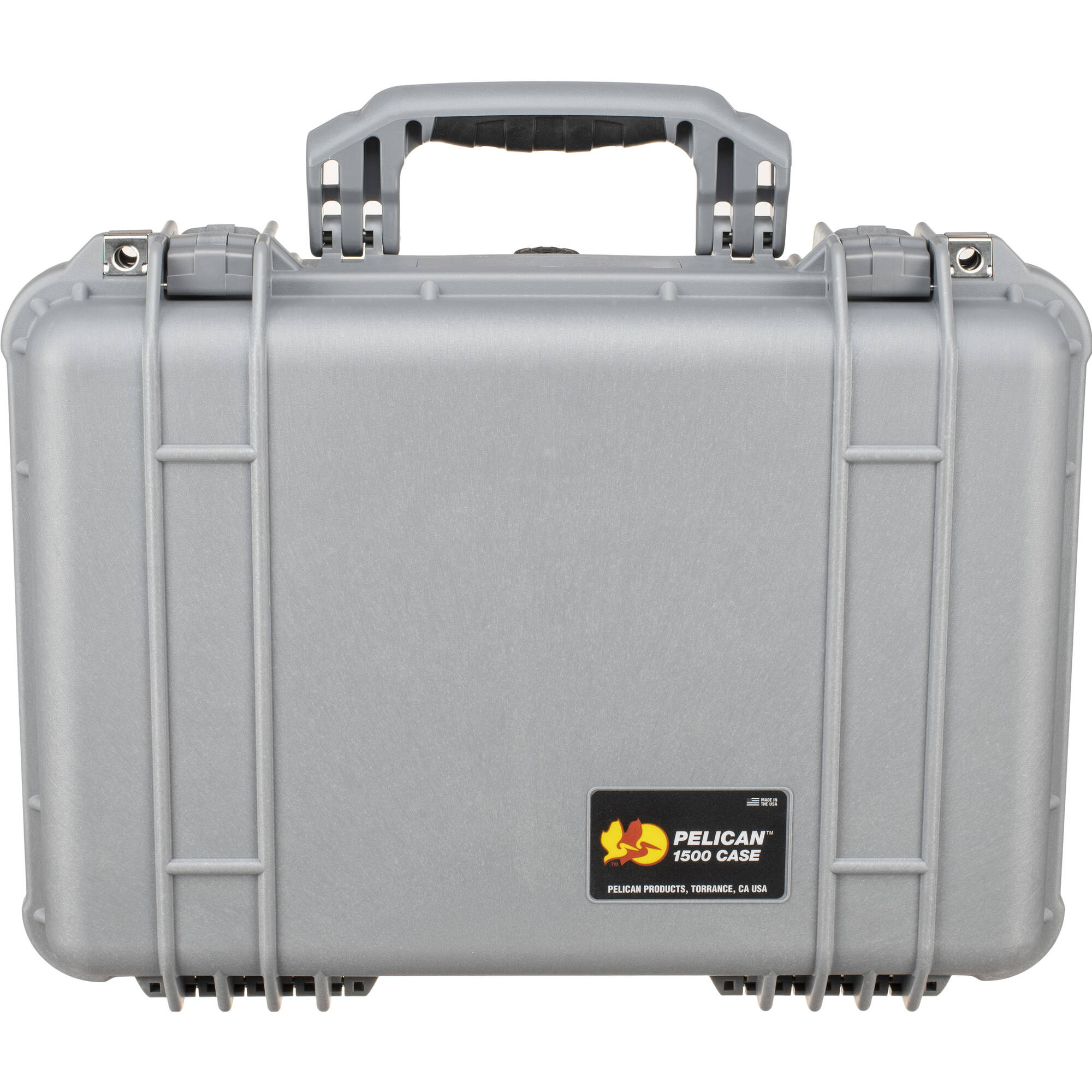 Pelican 1500NF Protector Case without Foam (Silver)