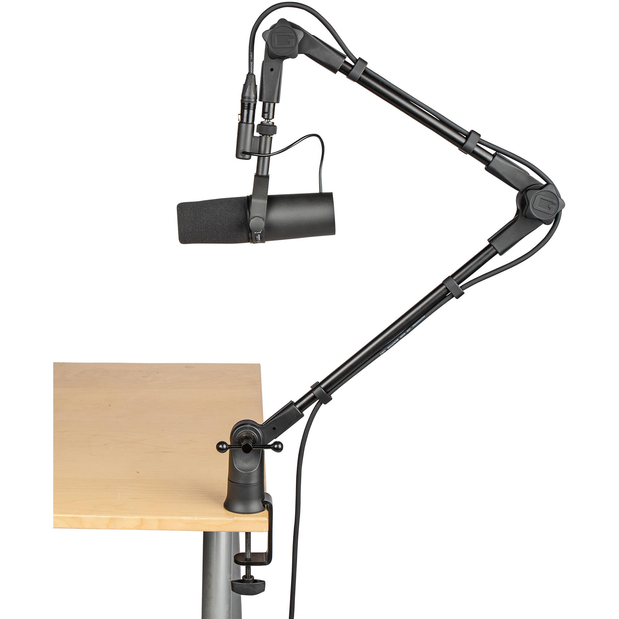 Gator Frameworks GFWMICBCBM0500 Slim Profile Desktop Mic Stand Boom Arm