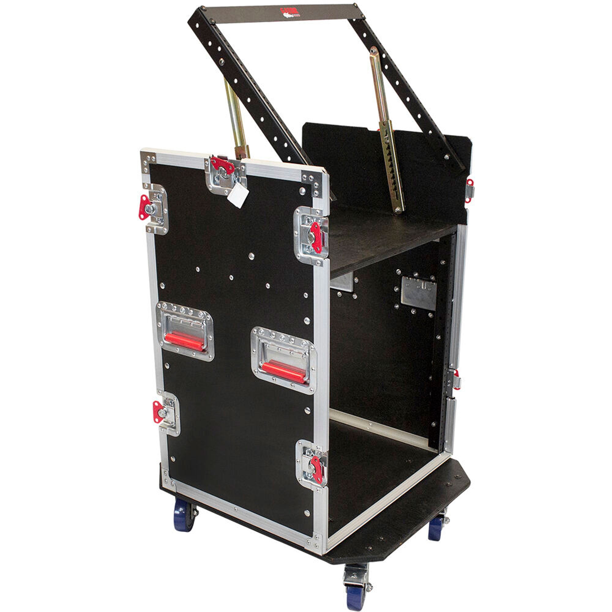 Gator Cases G-TOUR 10X14 PU Pop-Up Console Rack Case (10U Top, 14U Side)