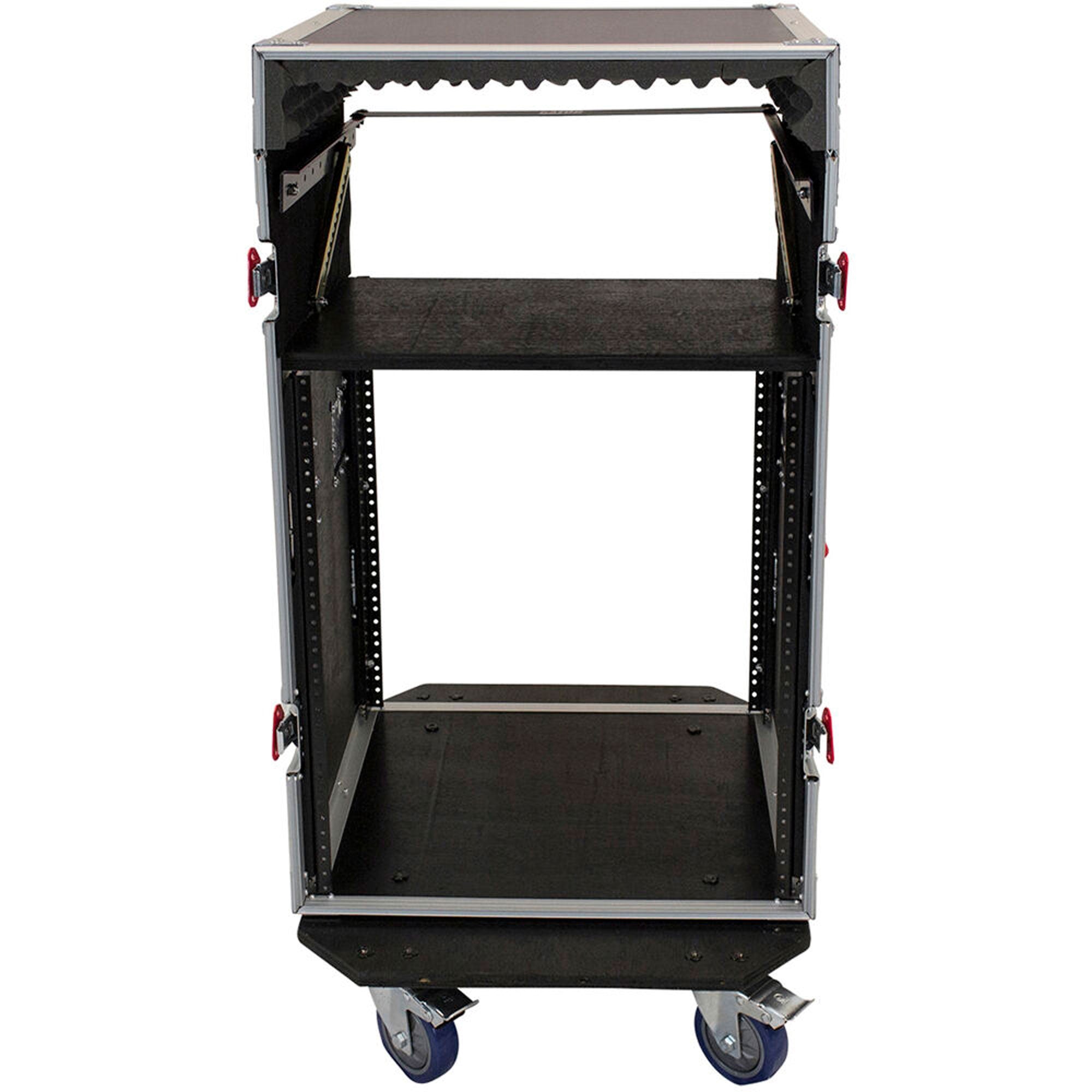 Gator Cases G-TOUR 10X14 PU Pop-Up Console Rack Case (10U Top, 14U Side)