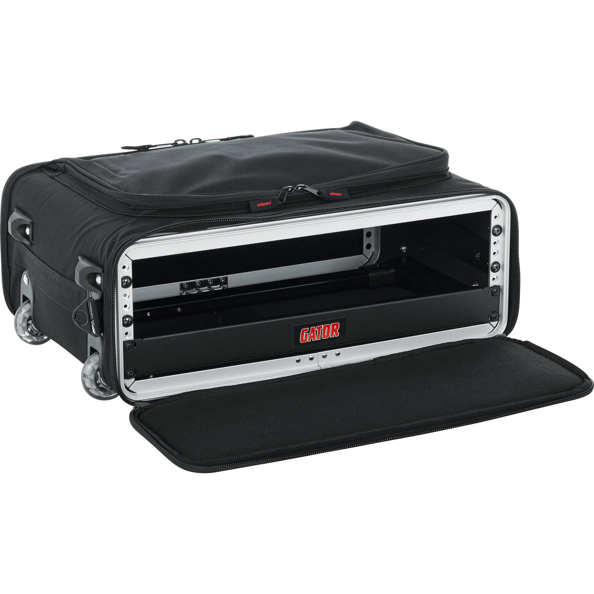 Gator Cases GR-RACKBAG-2UW Lightweight Rack Bag with Handle & Wheels (2U)