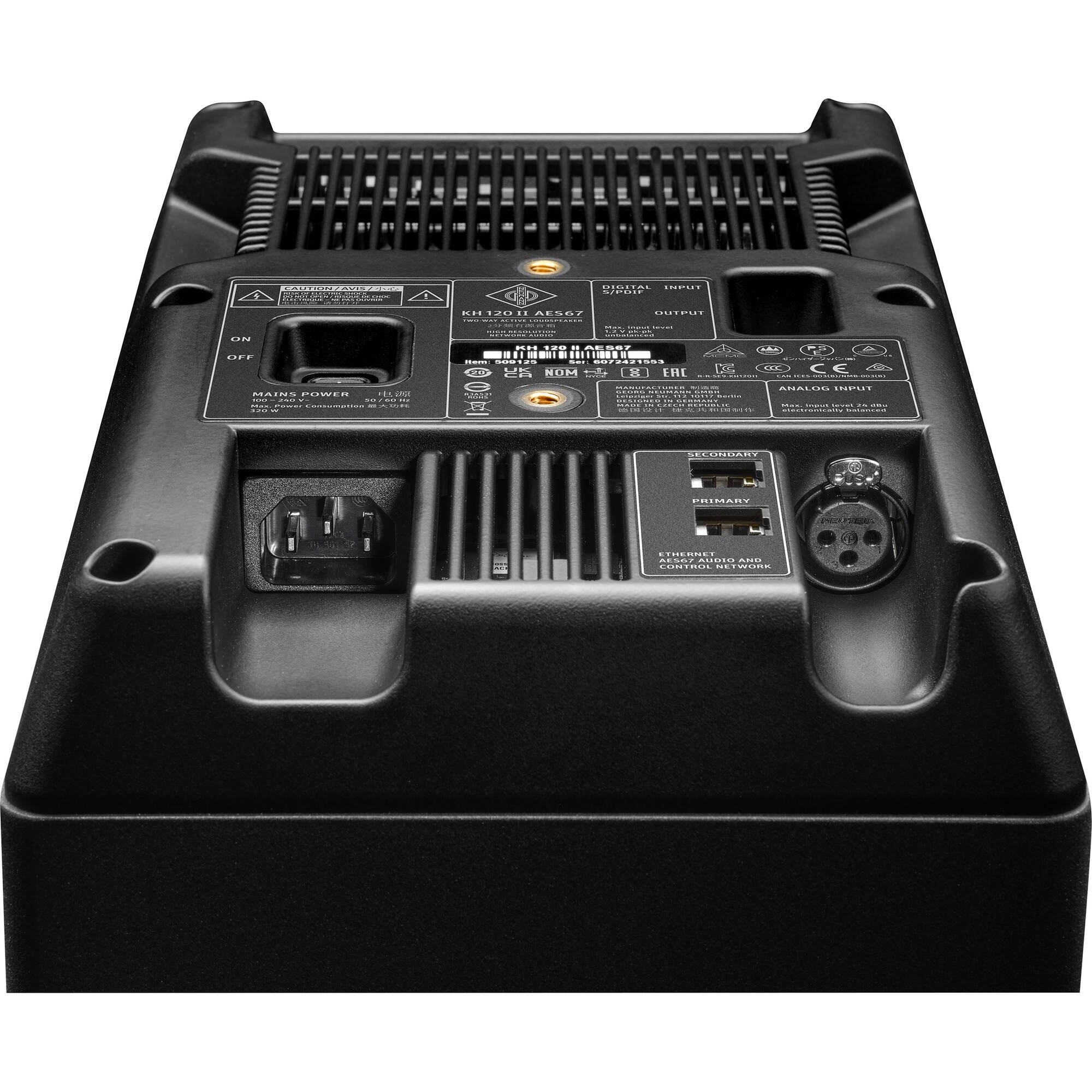 Neumann KH 120 II AES67 Active 5.25" 2-Way Active Studio Monitor (Anthracite, Single)