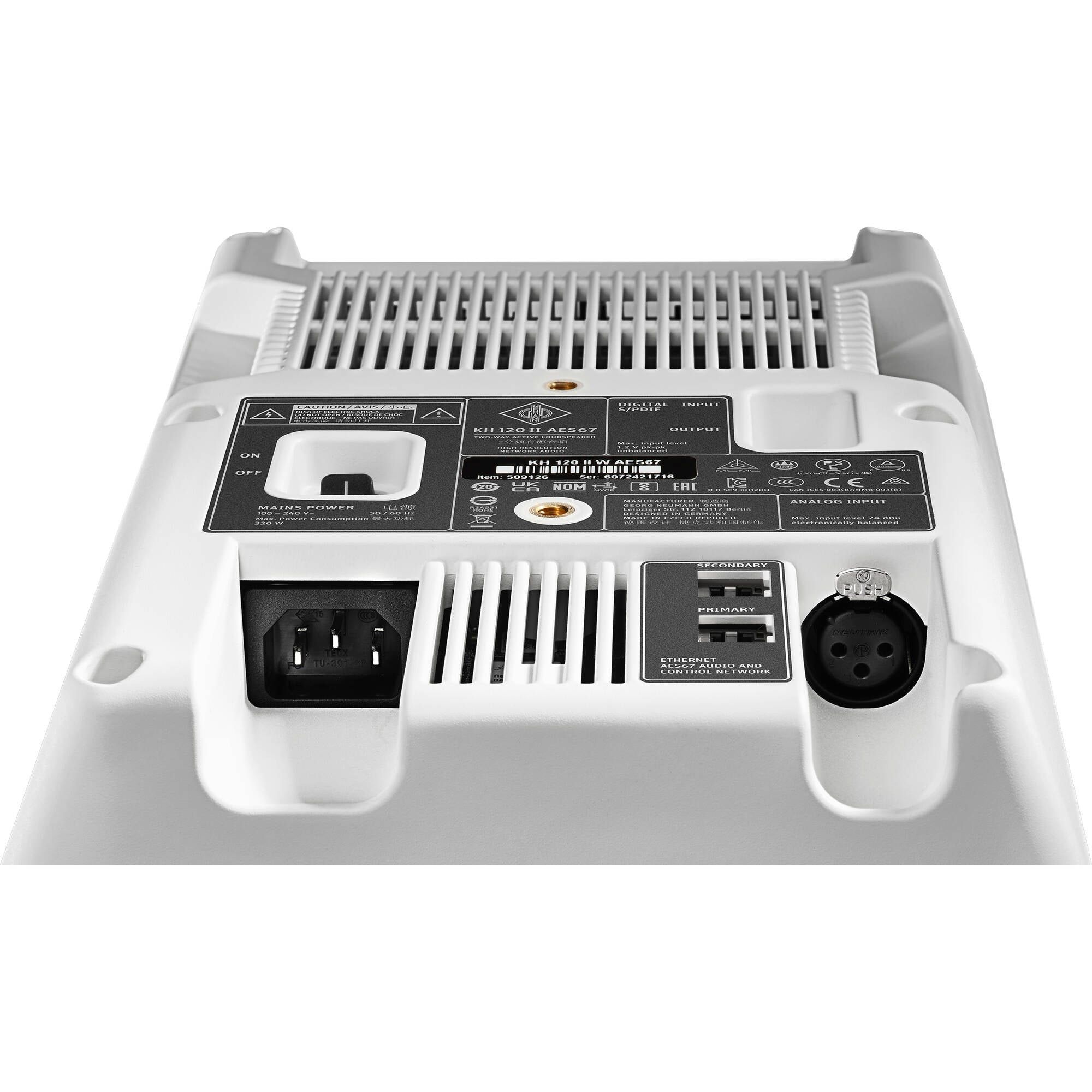 Neumann KH 120 II AES67 Active 5.25" 2-Way Active Studio Monitor (White, Single)