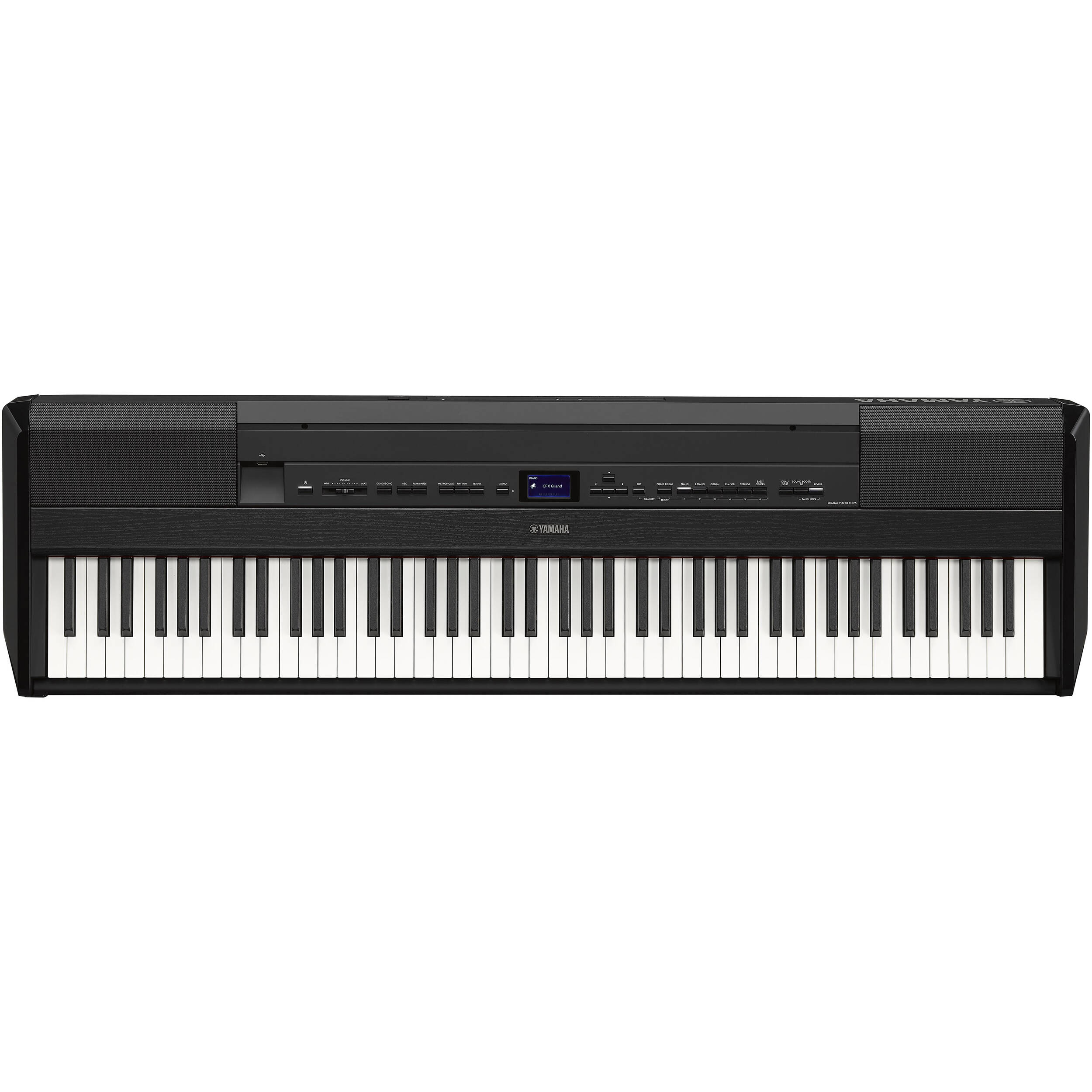 Yamaha P-525 88-Key Portable Digital Piano with Speakers (Black)
