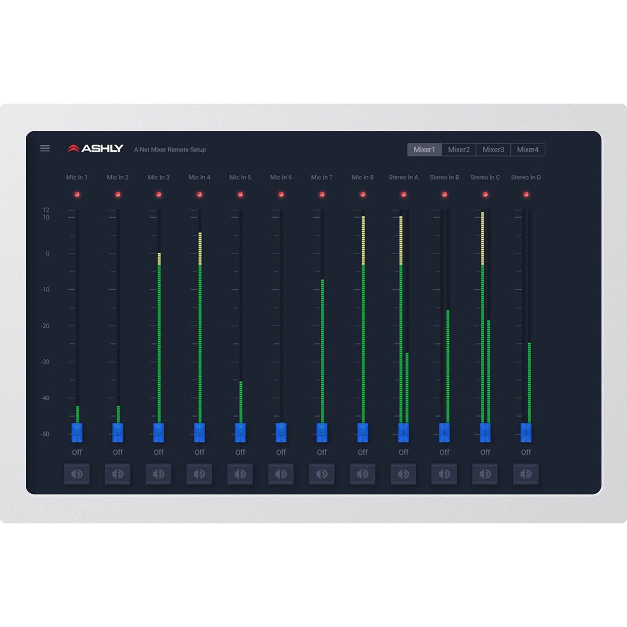 Ashly AquaTouch7 Wall Remote with 7" Touchscreen