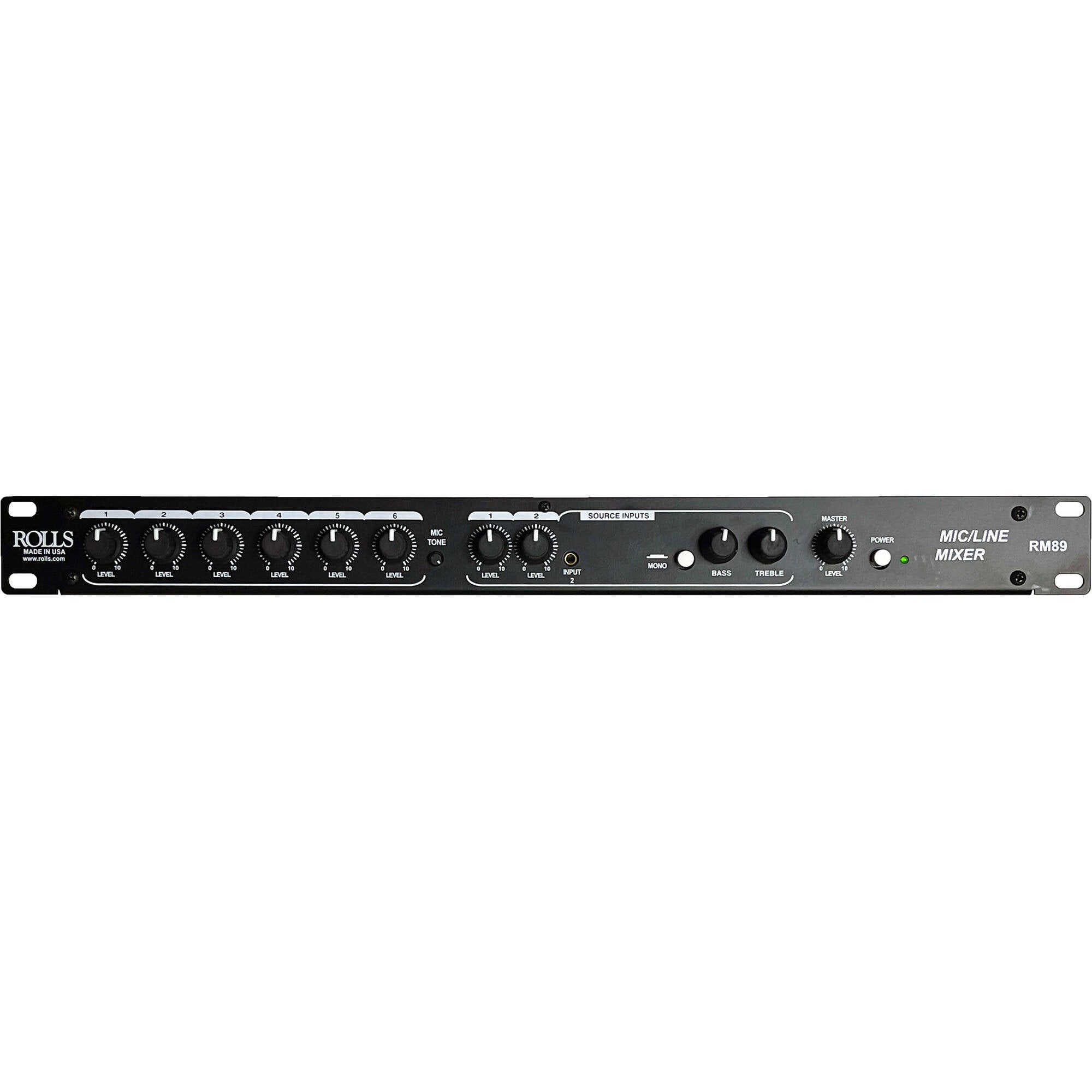 Rolls RM89 8-Channel Mic/Line Mixer | Performance Audio