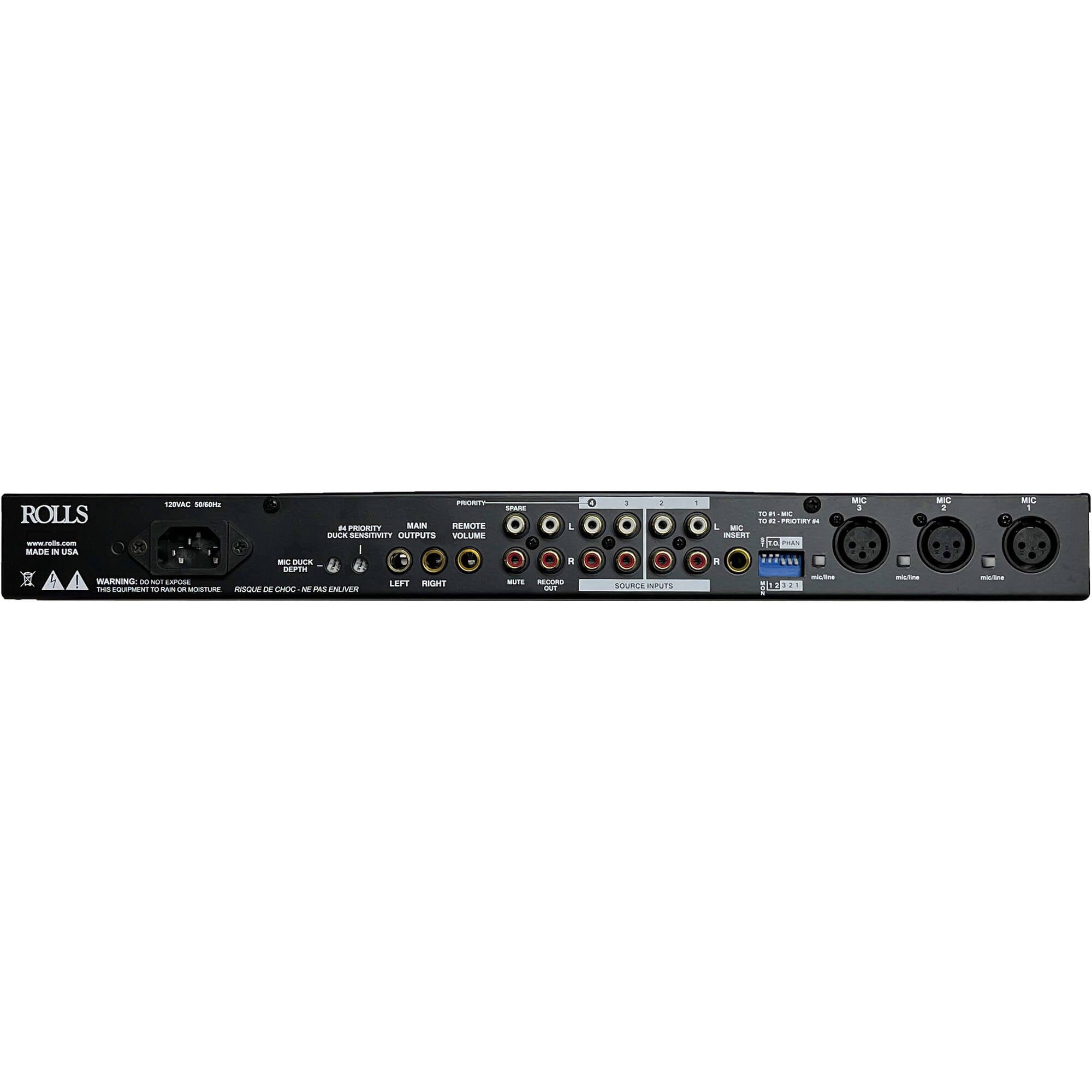 Rolls RM167 Mic/Source Mixer with Bluetooth
