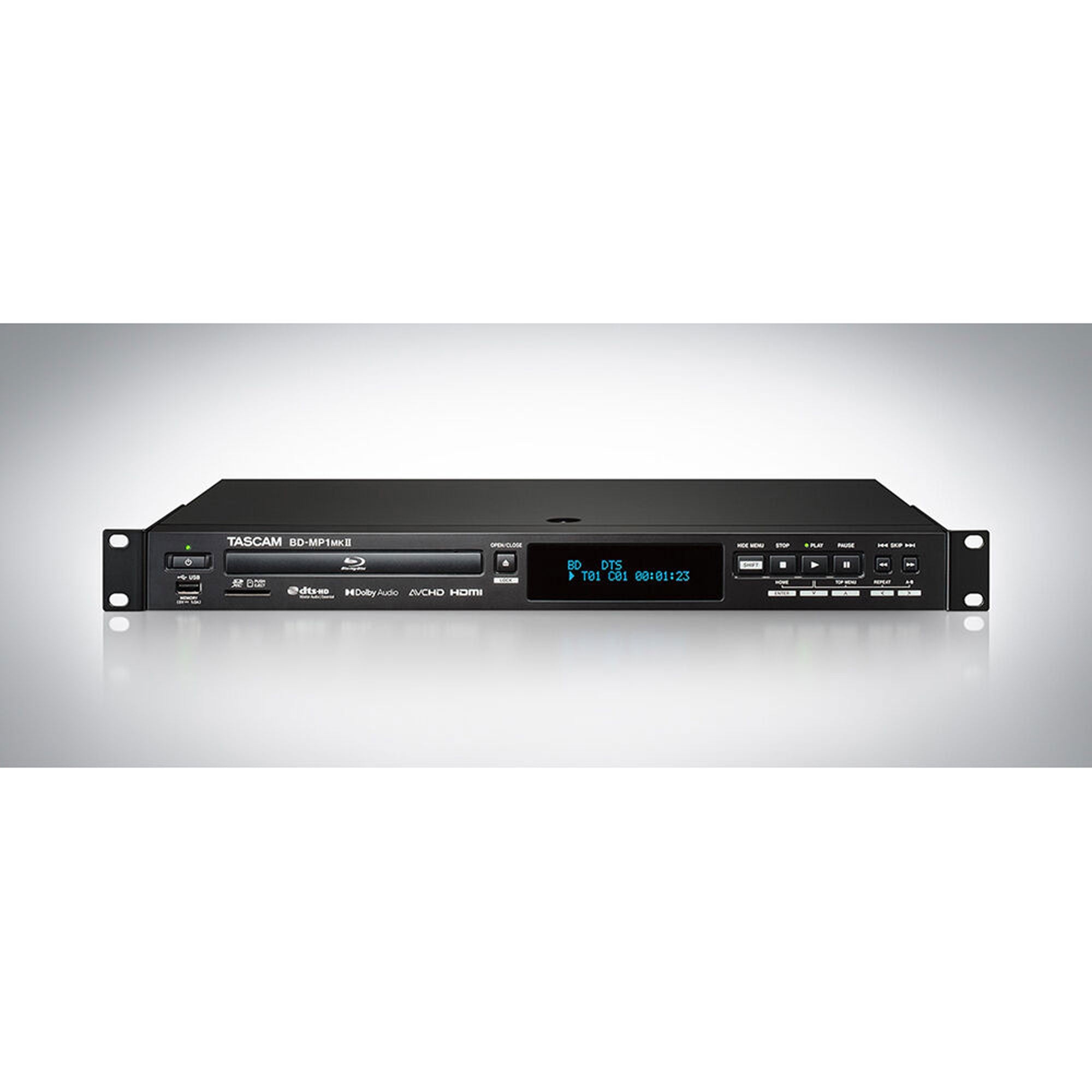 Tascam BD-MP1MKII Professional-Grade Blu-ray Player with SD & USB Playback