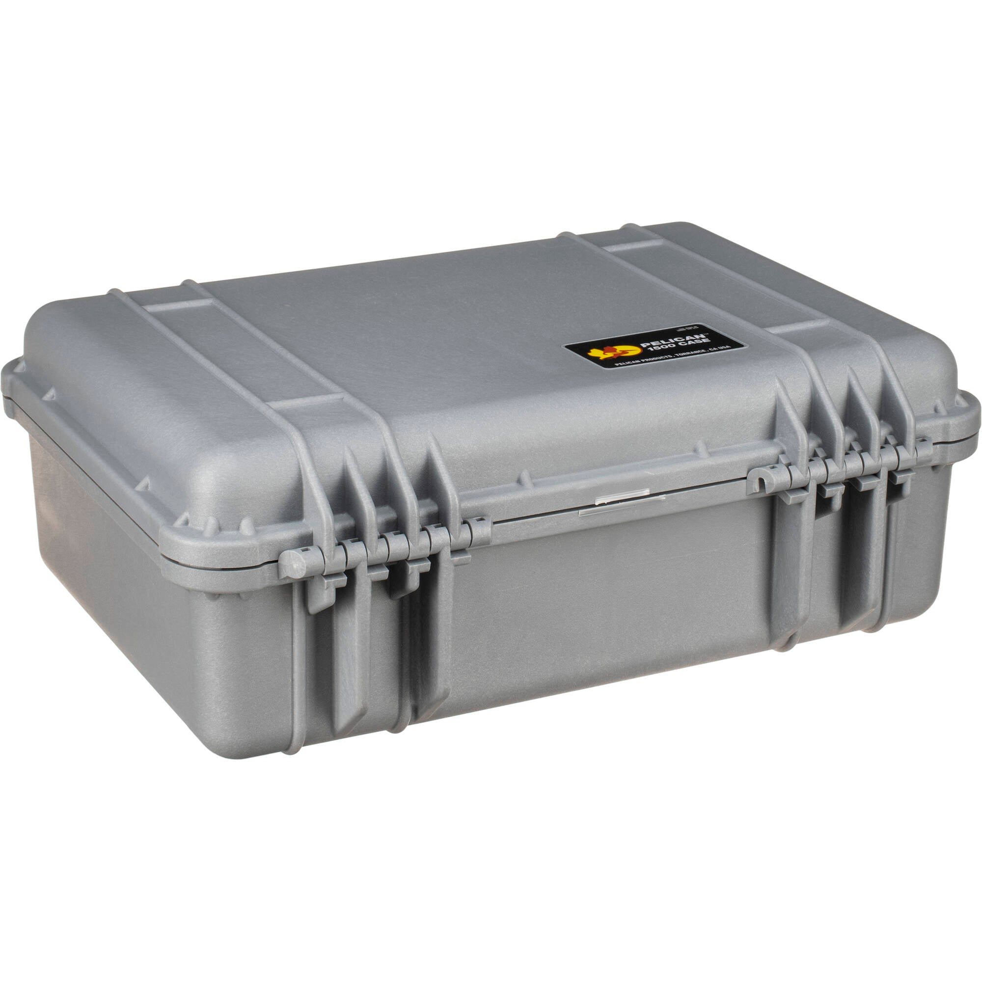 Pelican 1500 Protector Case with Foam (Silver)