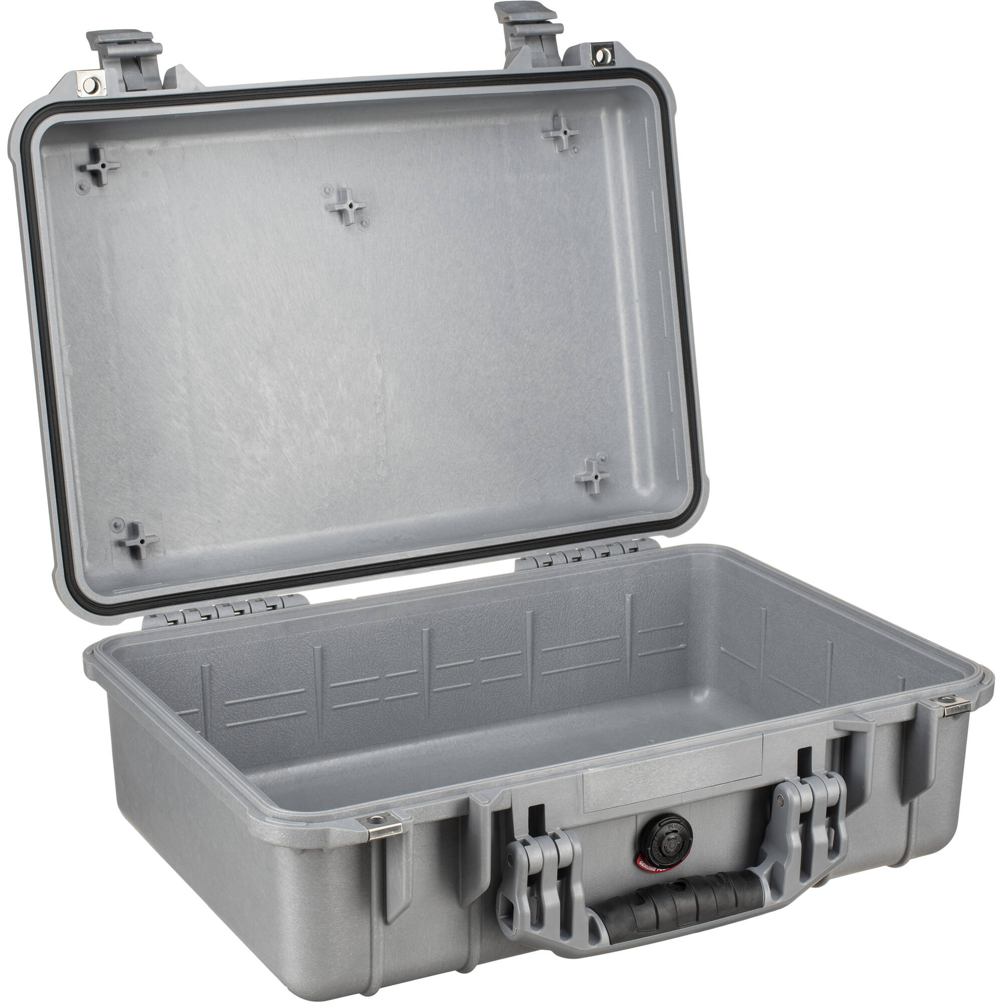 Pelican 1500NF Protector Case without Foam (Silver)