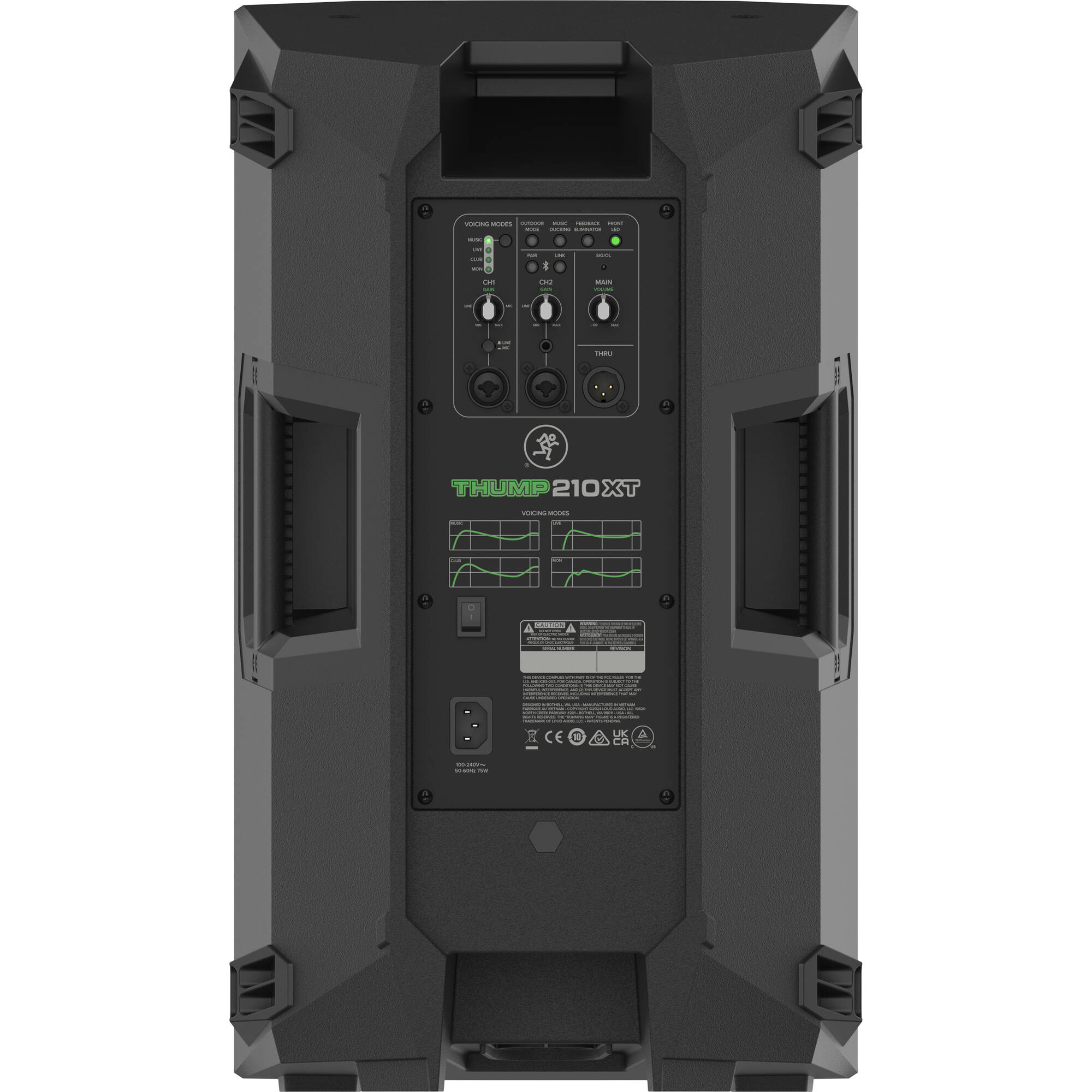 Mackie Thump210XT 1400W 10" Compact Powered PA Loudspeaker System with DSP and Bluetooth