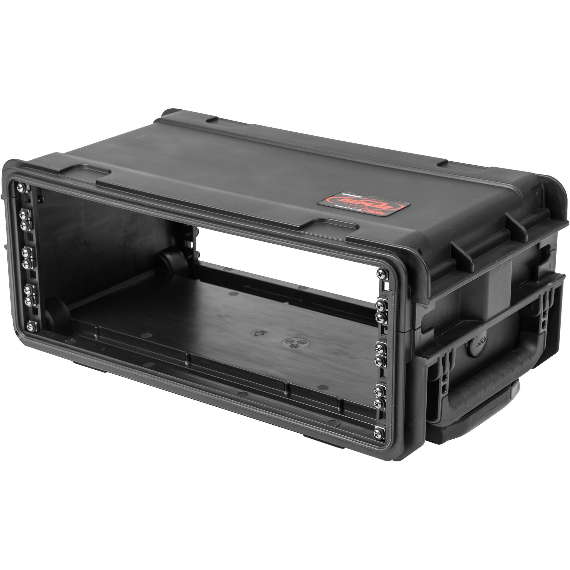 SKB 3i-4U11-W Injection Molded 11" Deep Rack with Wheels (4U, Black)