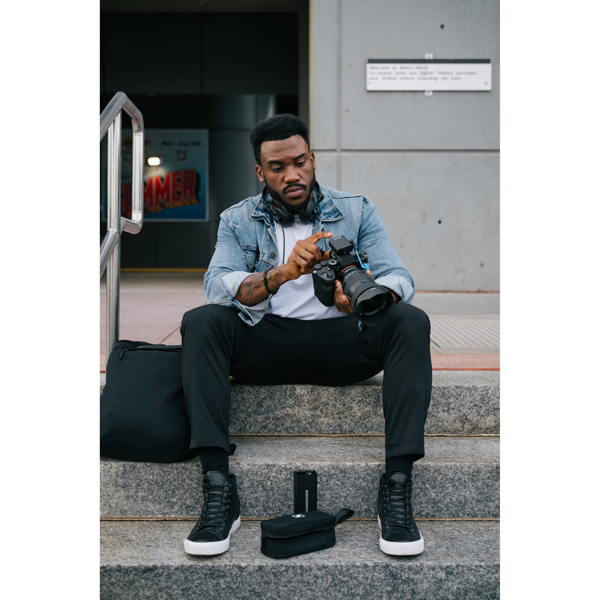 Sennheiser Profile 2-Person Clip-On Wireless Mic System/Recorder for Camera & Smartphone (2.4 GHz)