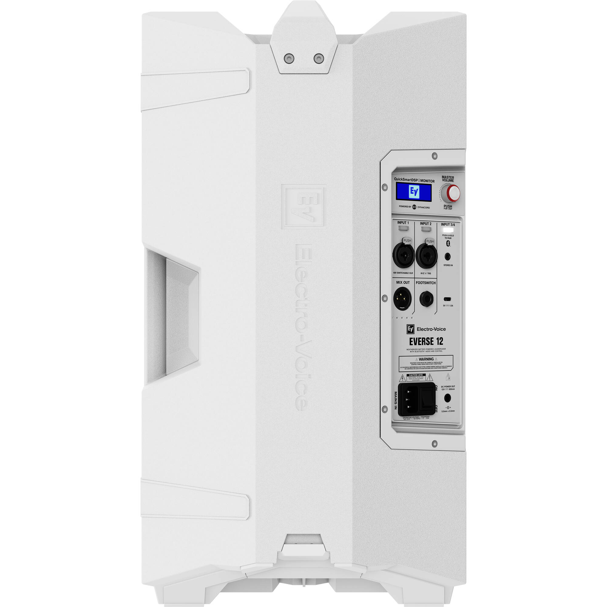 Electro-Voice EVERSE 12 Weatherized Battery-Powered Loudspeaker with Bluetooth (White)