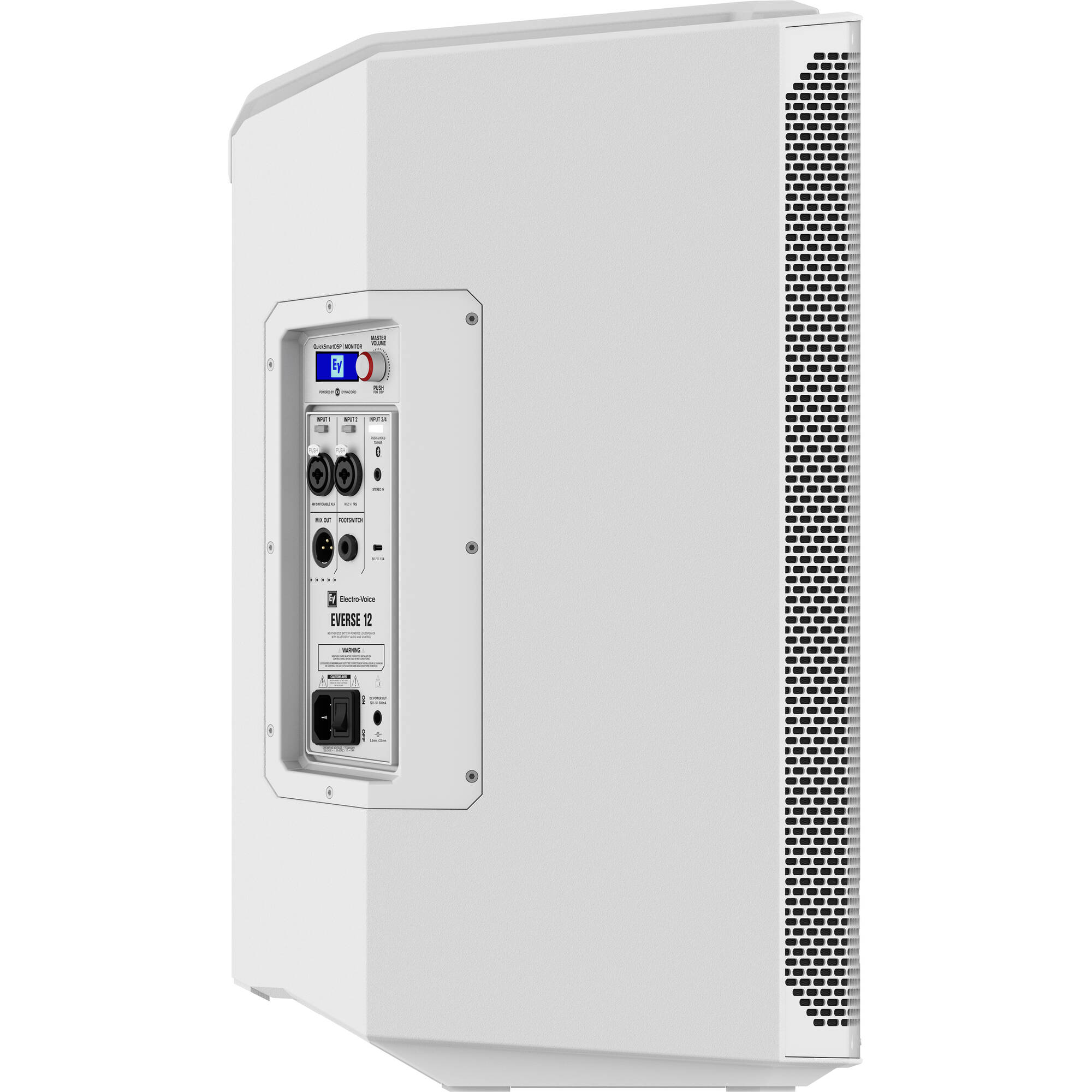 Electro-Voice EVERSE 12 Weatherized Battery-Powered Loudspeaker with Bluetooth (White)