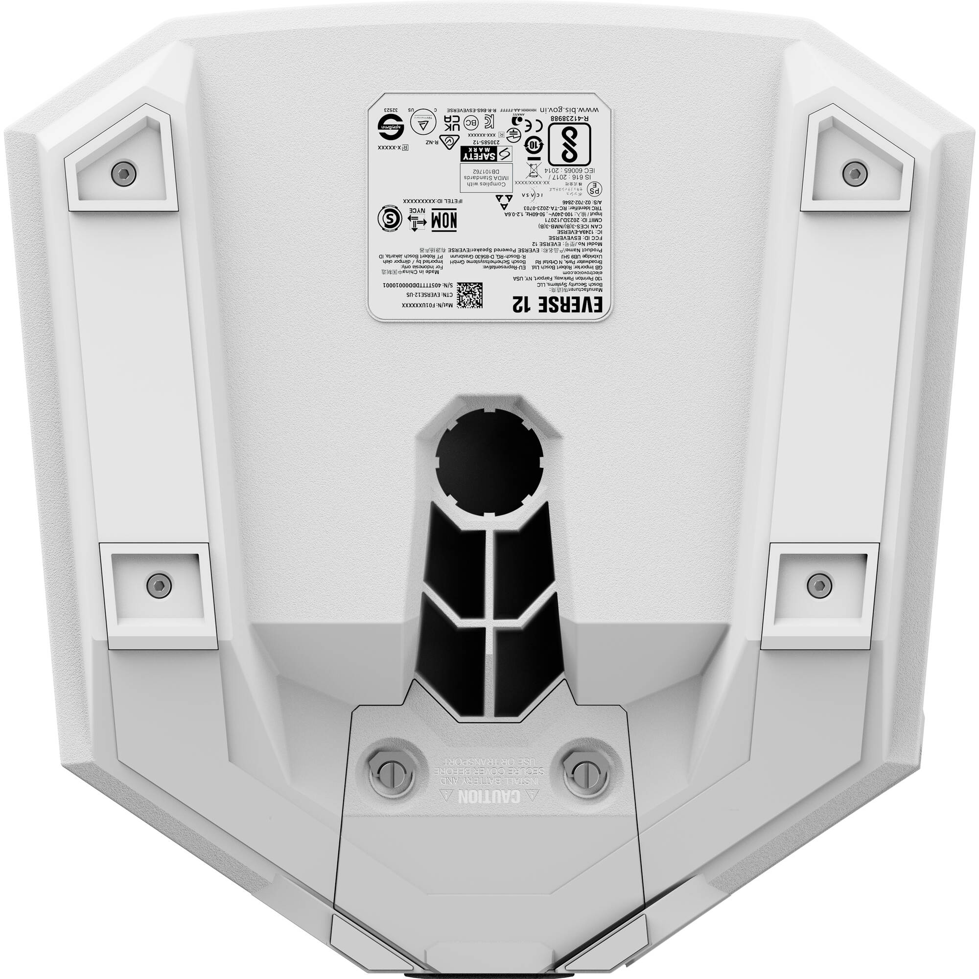 Electro-Voice EVERSE 12 Weatherized Battery-Powered Loudspeaker with Bluetooth (White)