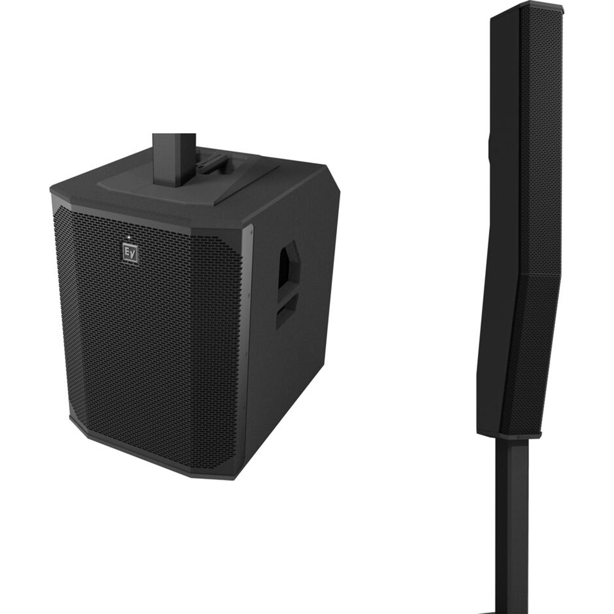 Electro-Voice EVOLVE 70 Portable 2000W Subwoofer and Column Speaker Kit with Bluetooth (Black)
