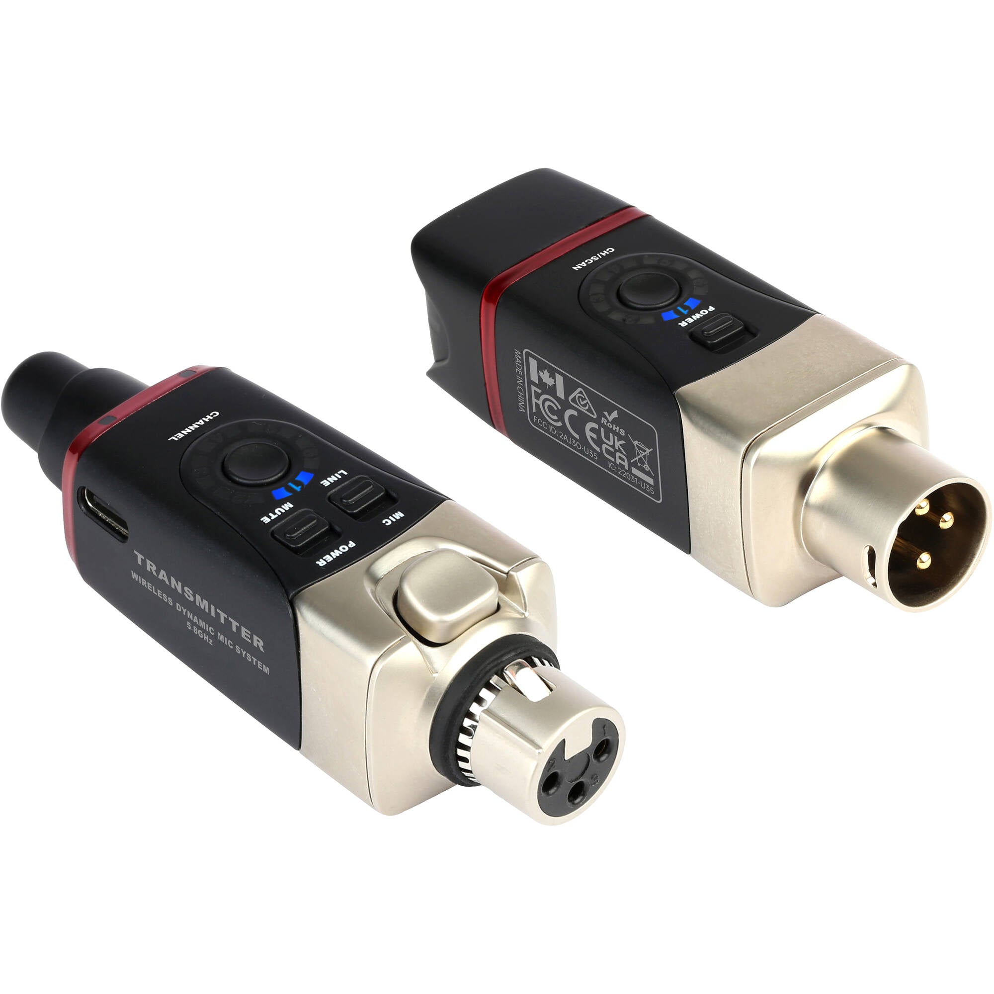 Xvive Audio U35 Wireless System for XLR Dynamic Microphones (5.8 GHz)