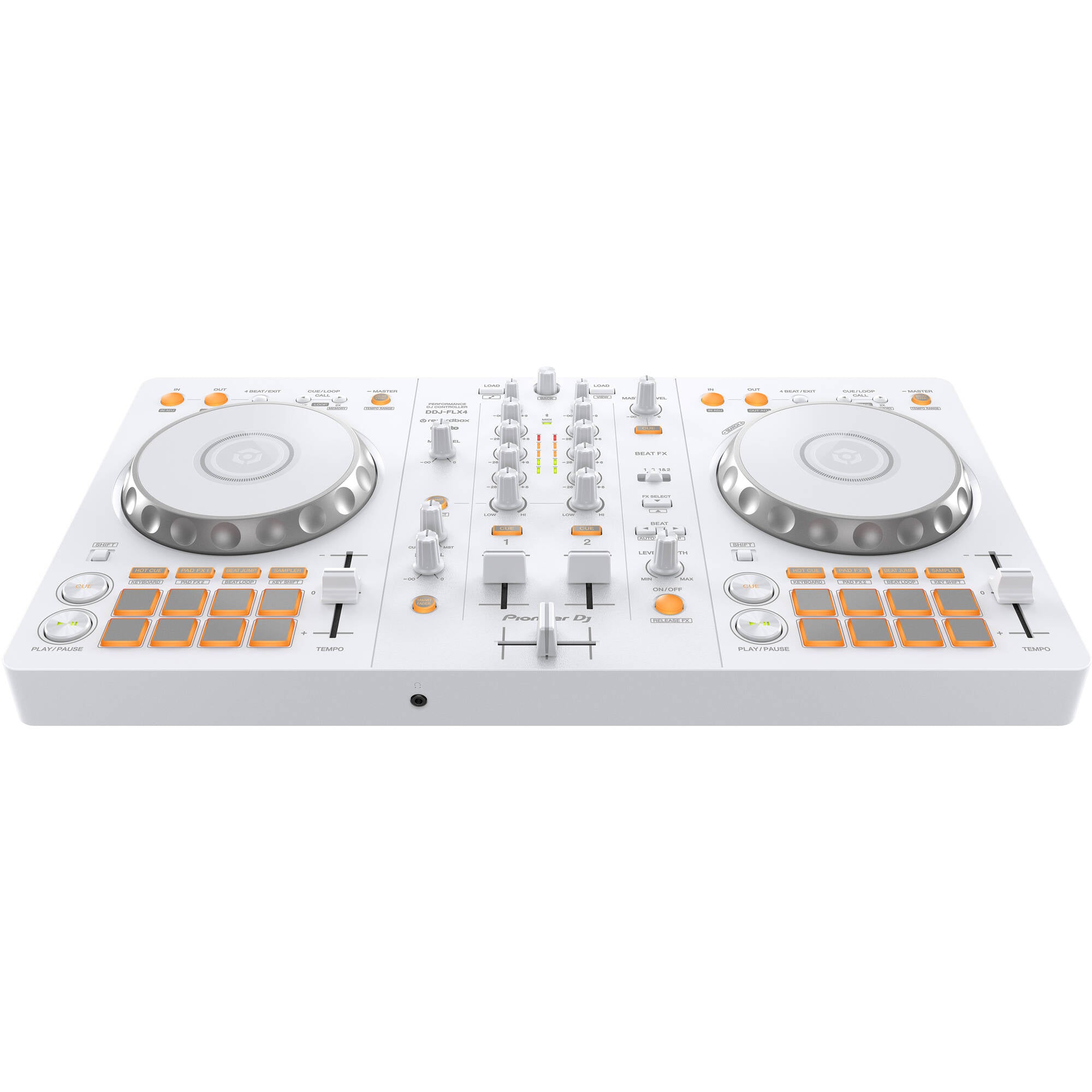 Pioneer DJ DDJ-FLX4 Portable 2-Channel rekordbox DJ and Serato Controller (Limited Edition White)