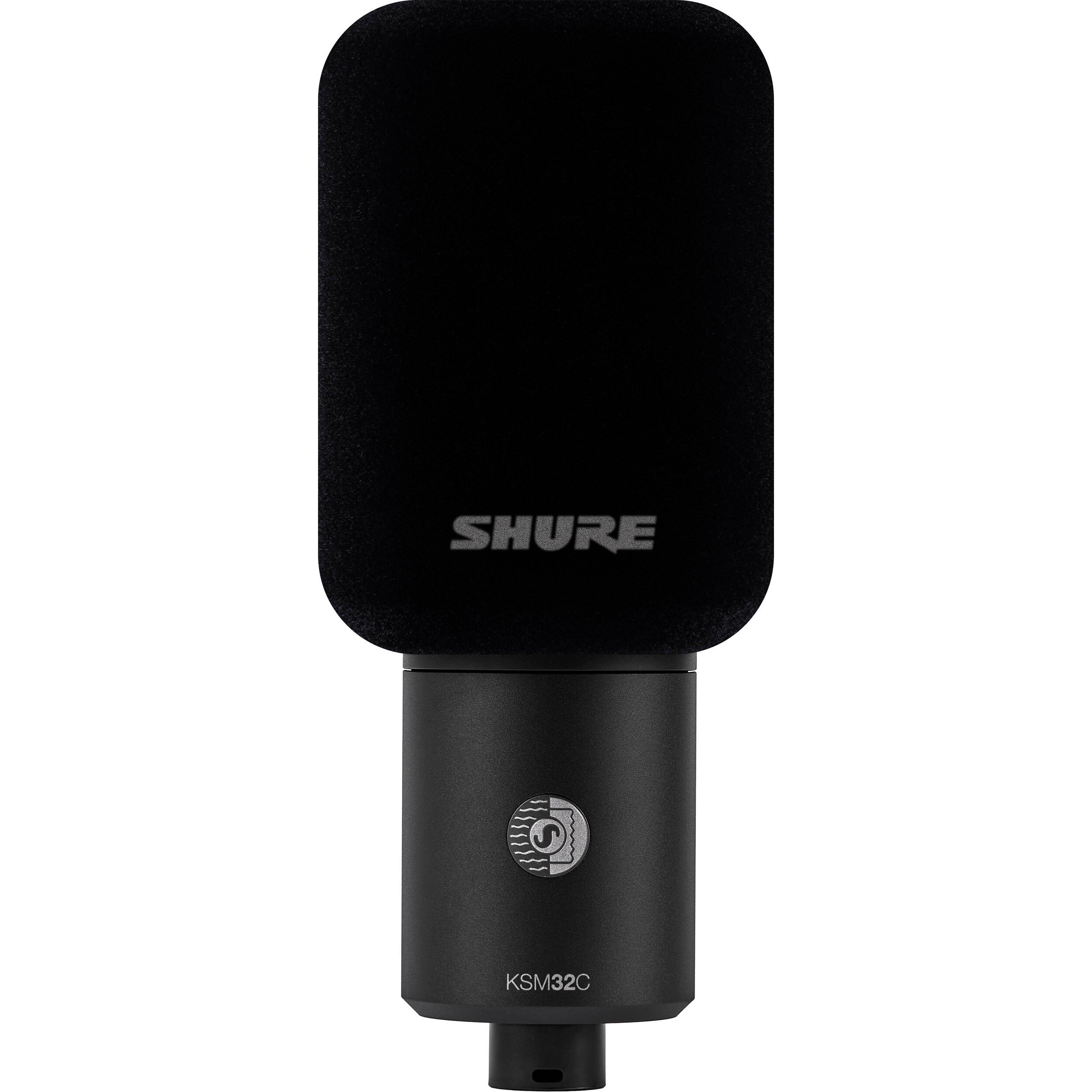 Shure KSM32C/HM Large-Diaphragm Cardioid Condenser Microphone (Stage Kit)