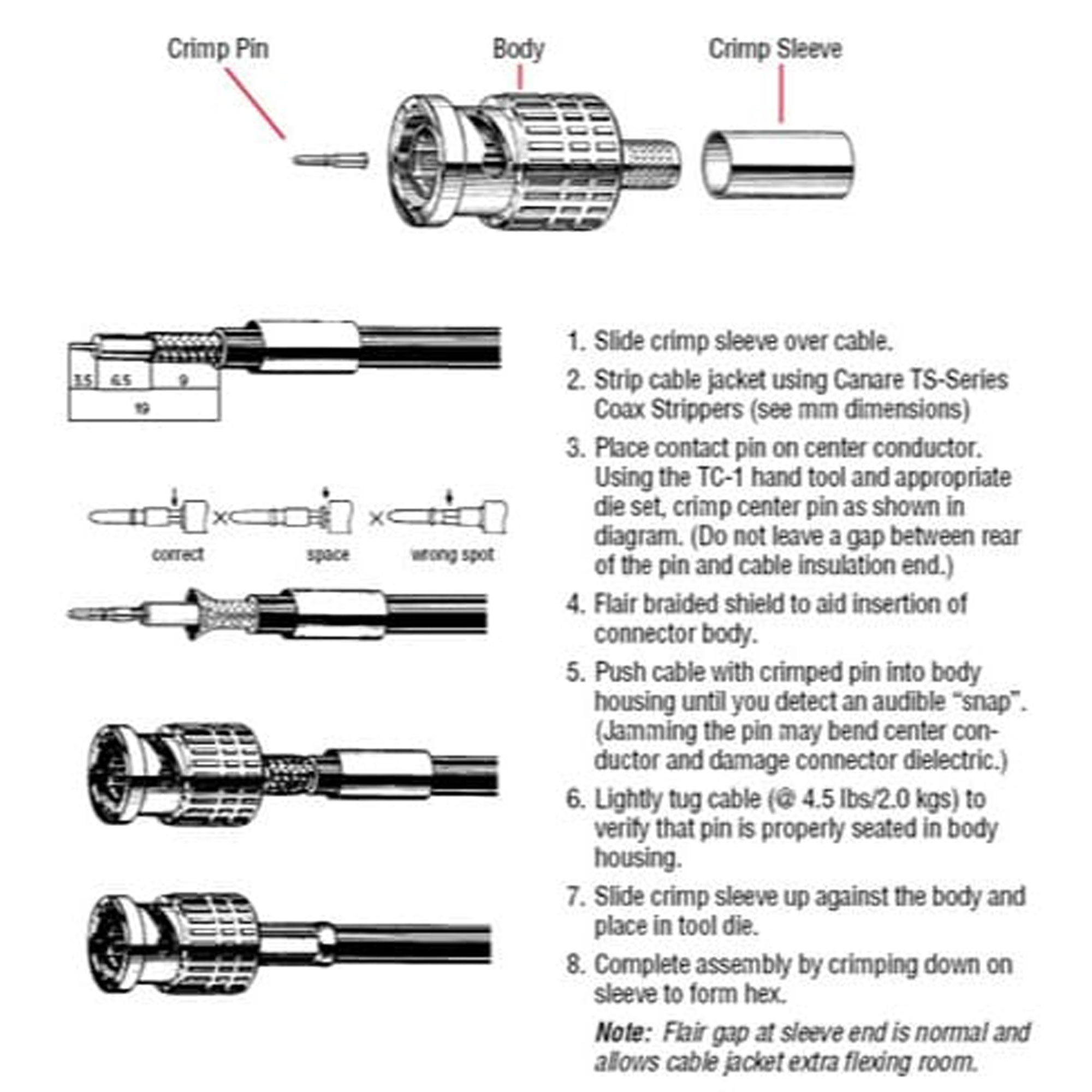 Canare TC-1 Handheld Crimp Tool