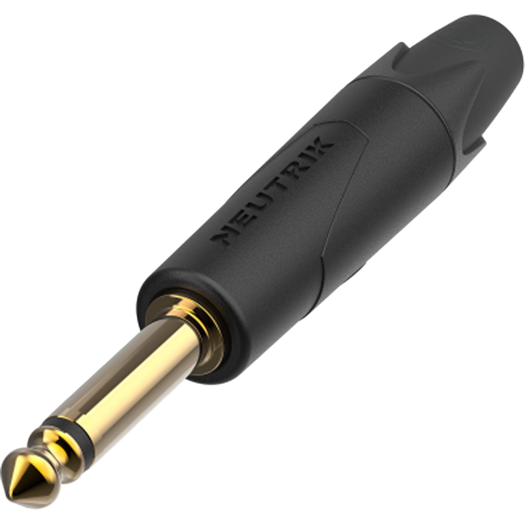 Neutrik NP2XX-AU-0 Professional 1/4" TS Mono Phone Plug (Black Composite/Gold, Box of 100)