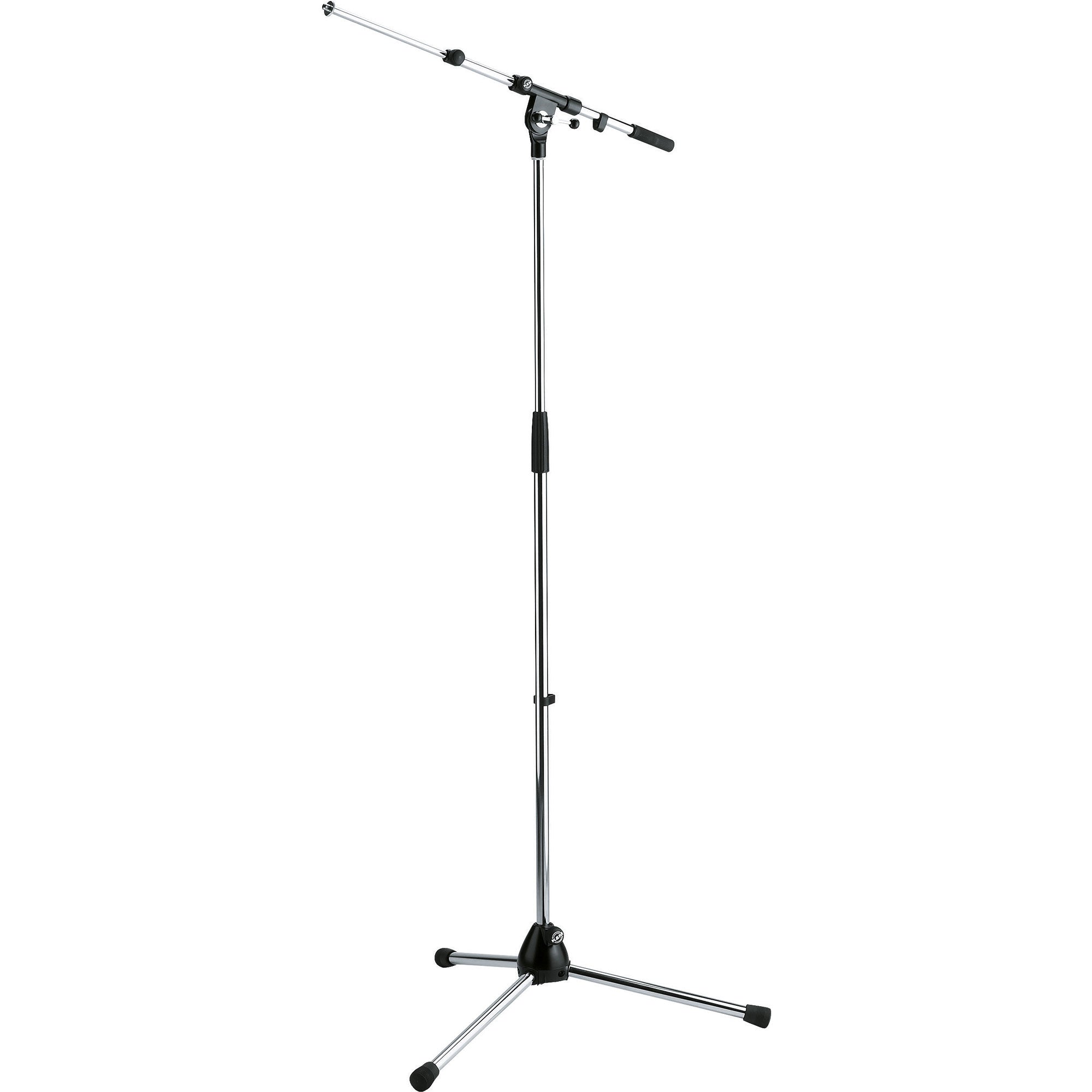 K&M Stands 210/9 Professional Microphone Stand with Telescoping Boom (Chrome)