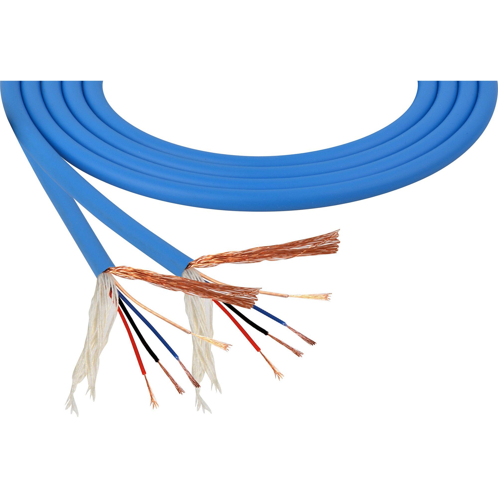 Mogami W2893 Miniature Neglex Quad Microphone Cable (Blue, 328'/100m Roll)